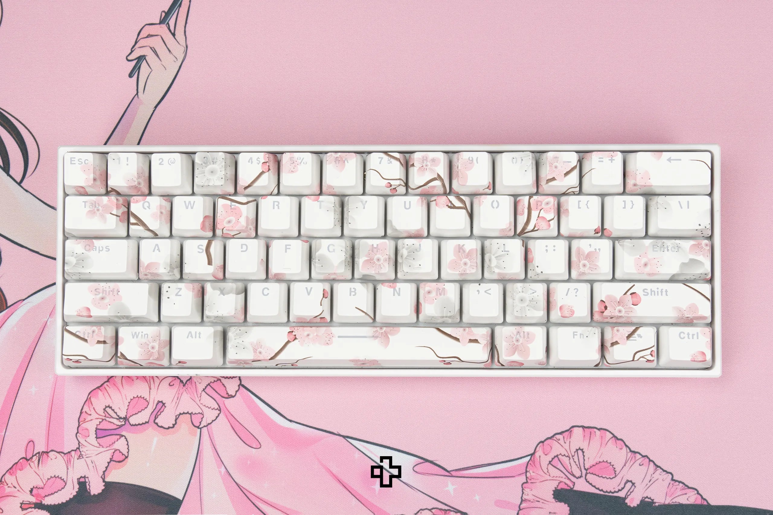 Set Taste Sakura Áttetsző Profil OEM Anyag ABS dupla lövés