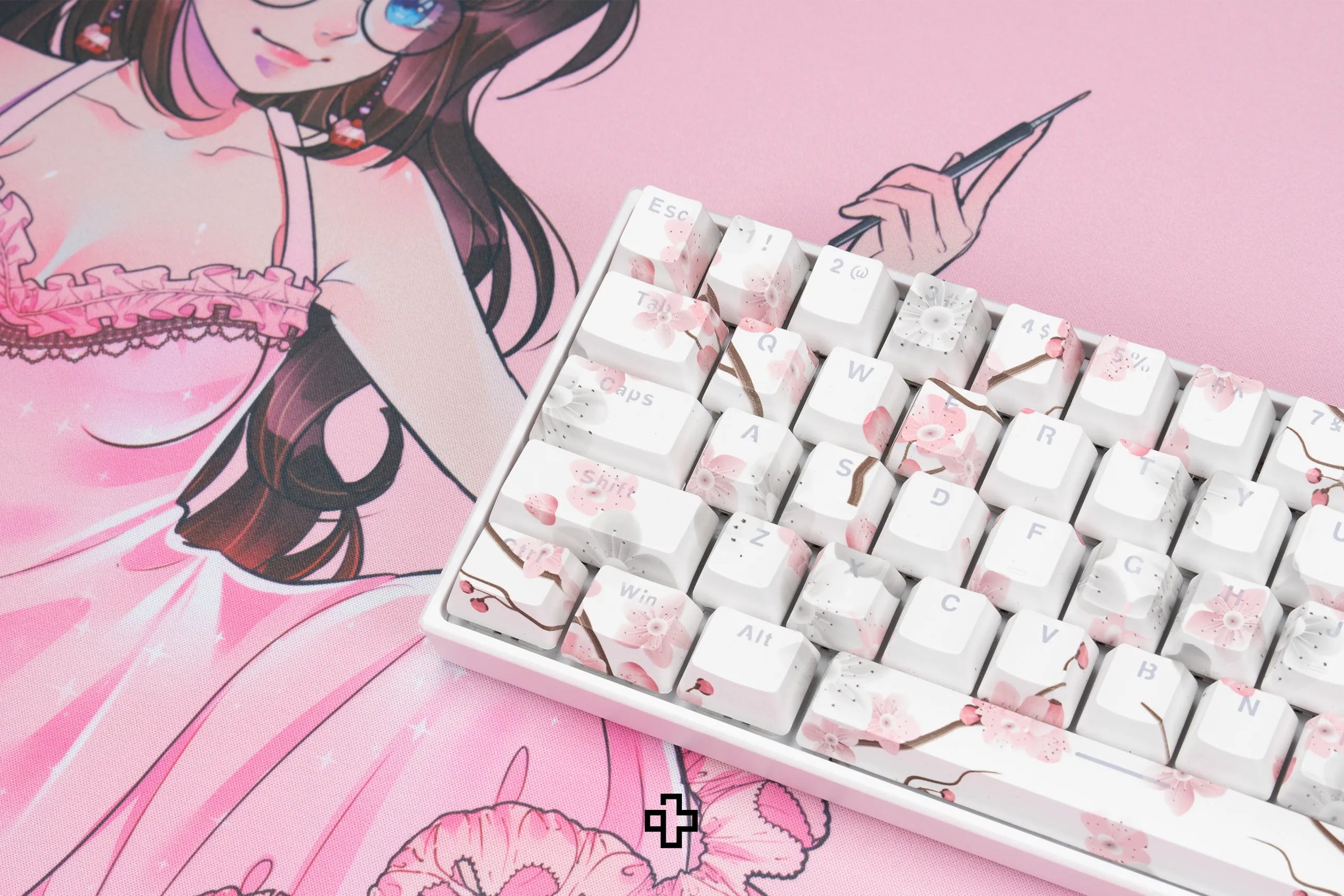 Set Taste Sakura Áttetsző Profil OEM Anyag ABS dupla lövés