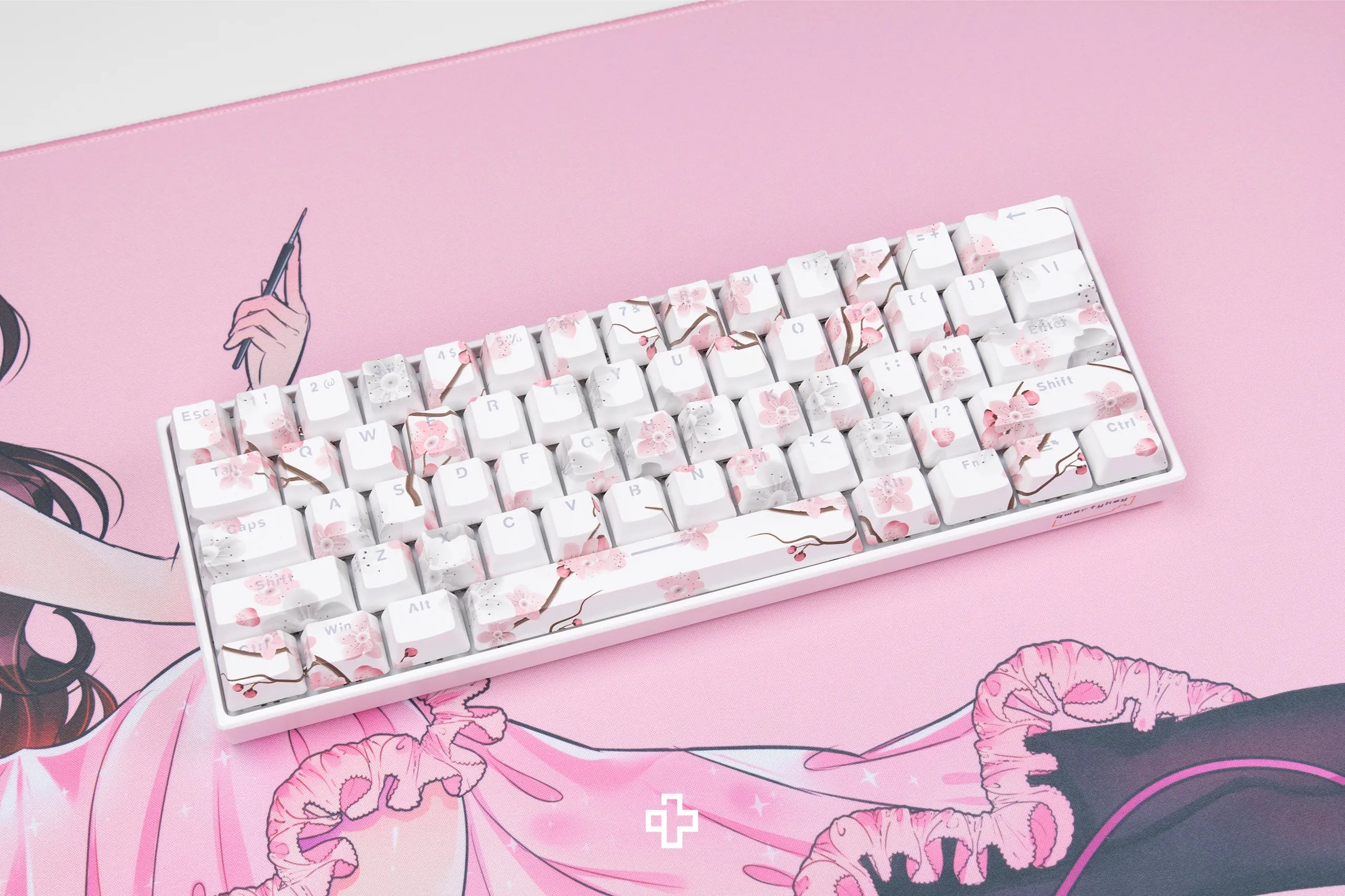 Set Taste Sakura Áttetsző Profil OEM Anyag ABS dupla lövés