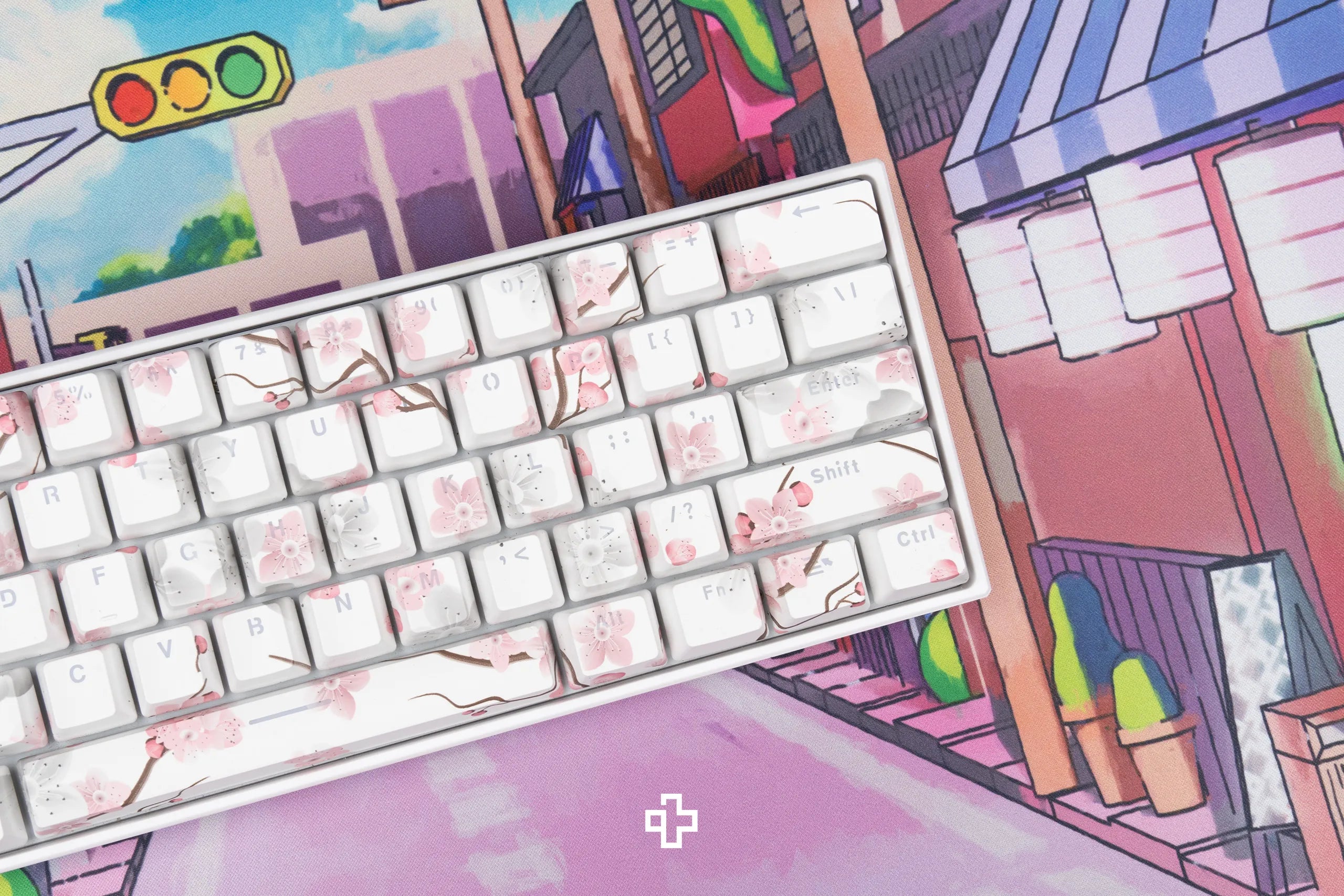 Set Taste Sakura Áttetsző Profil OEM Anyag ABS dupla lövés