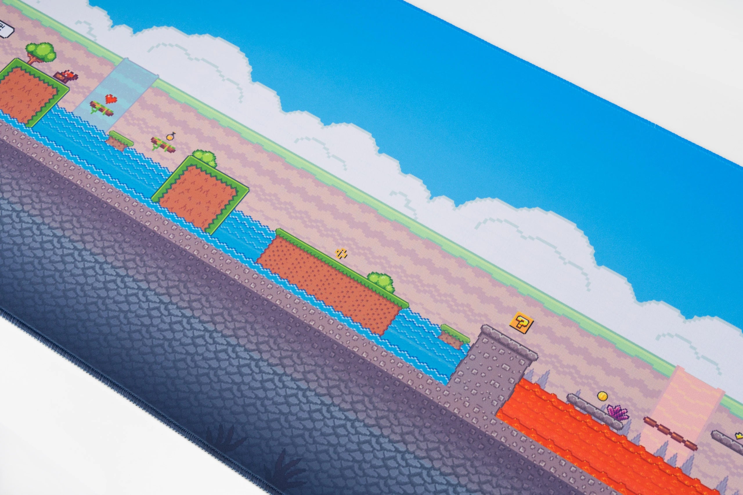 Deskmat Egérpad QwertyKey Arcade 4mm varrott szélek