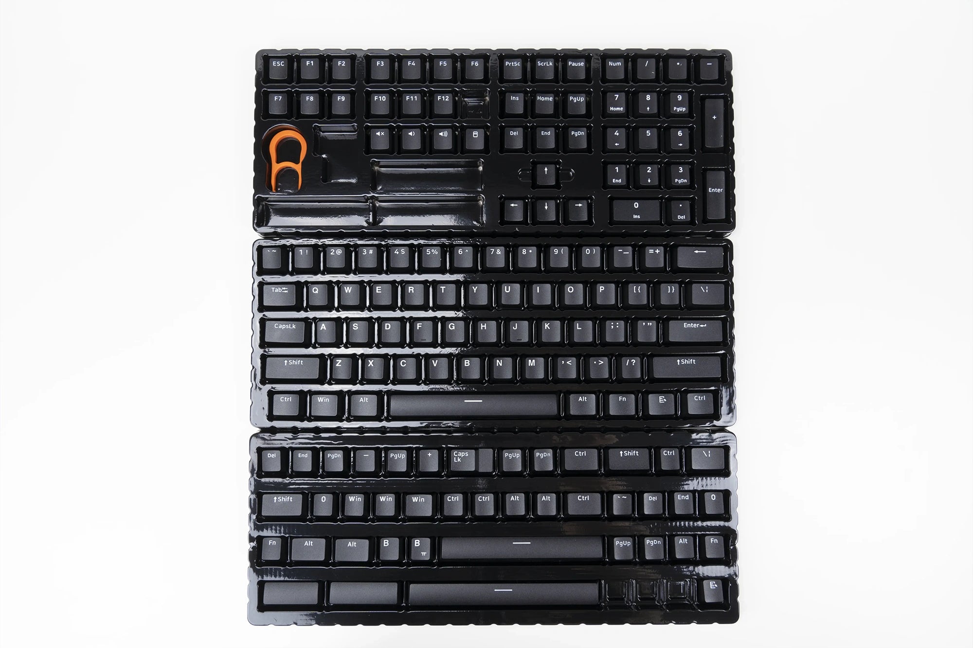 Állítsa be az íz QwertyKey WoB V2 Fehér Fekete PBT Dupla Lövés Profil OEM