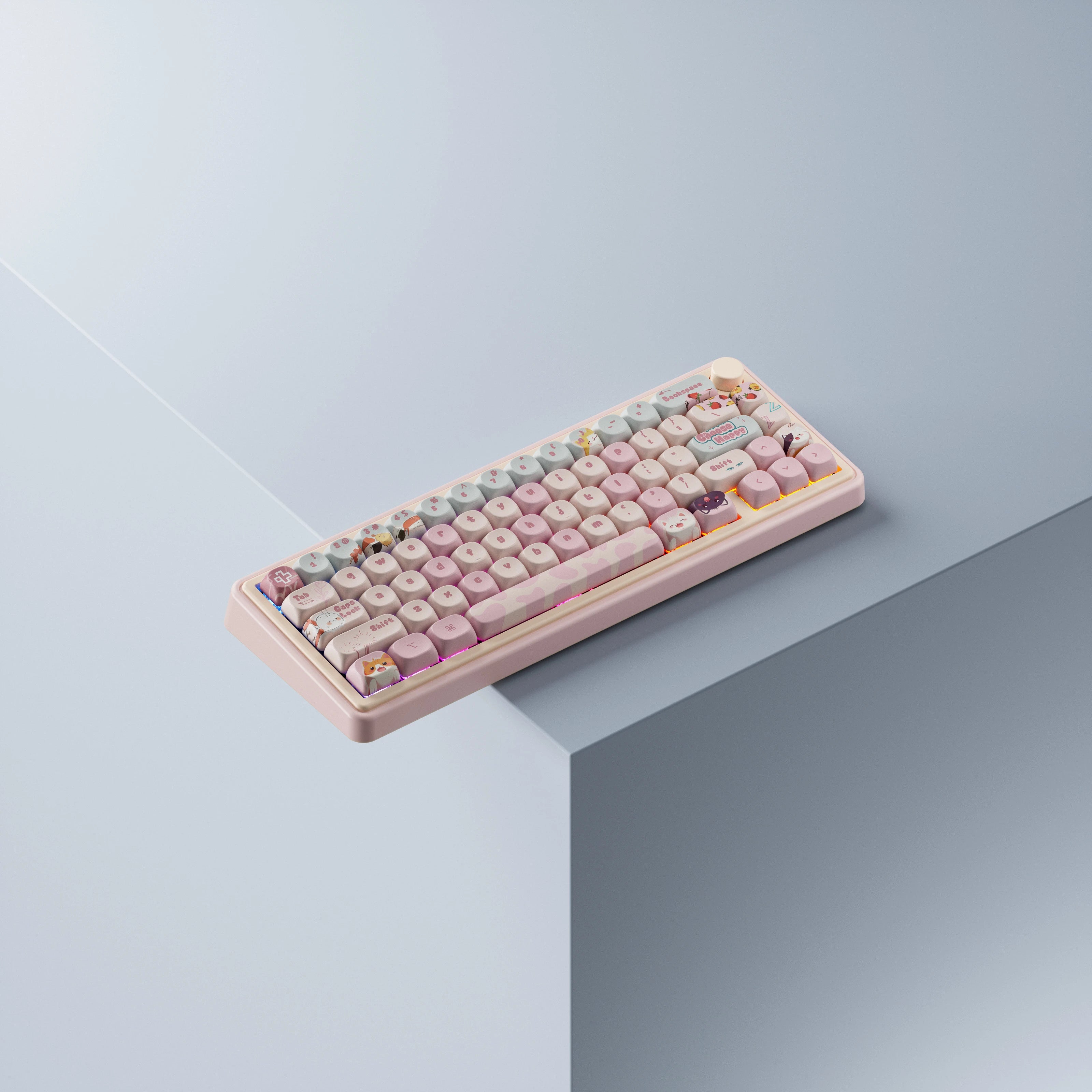 QwertyKey65 Pro Bliss Bluetooth Vezeték nélküli VIA Hotswap RGB Mechanikus Gaming Billentyűzet