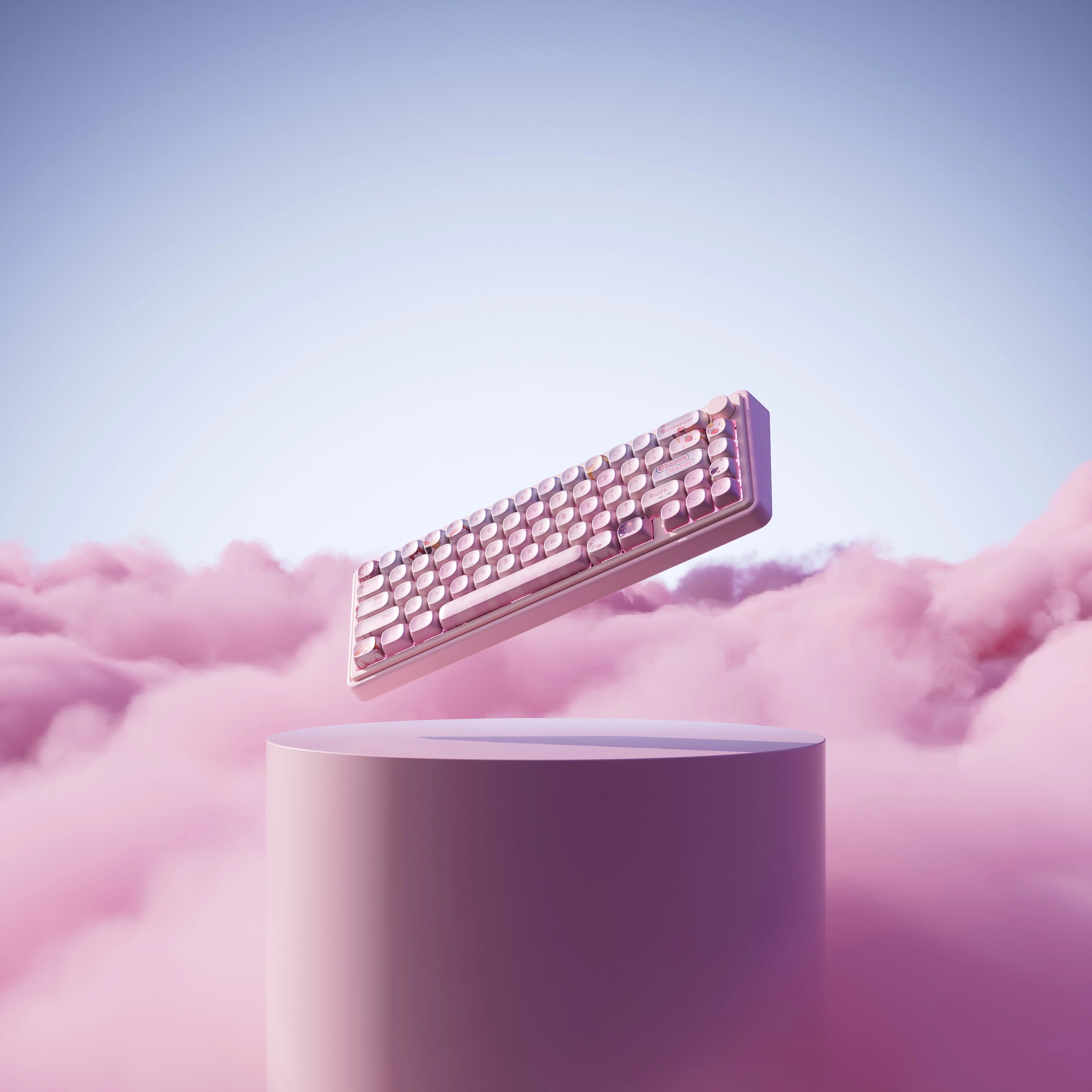QwertyKey65 Pro Bliss Bluetooth Vezeték nélküli VIA Hotswap RGB Mechanikus Gaming Billentyűzet