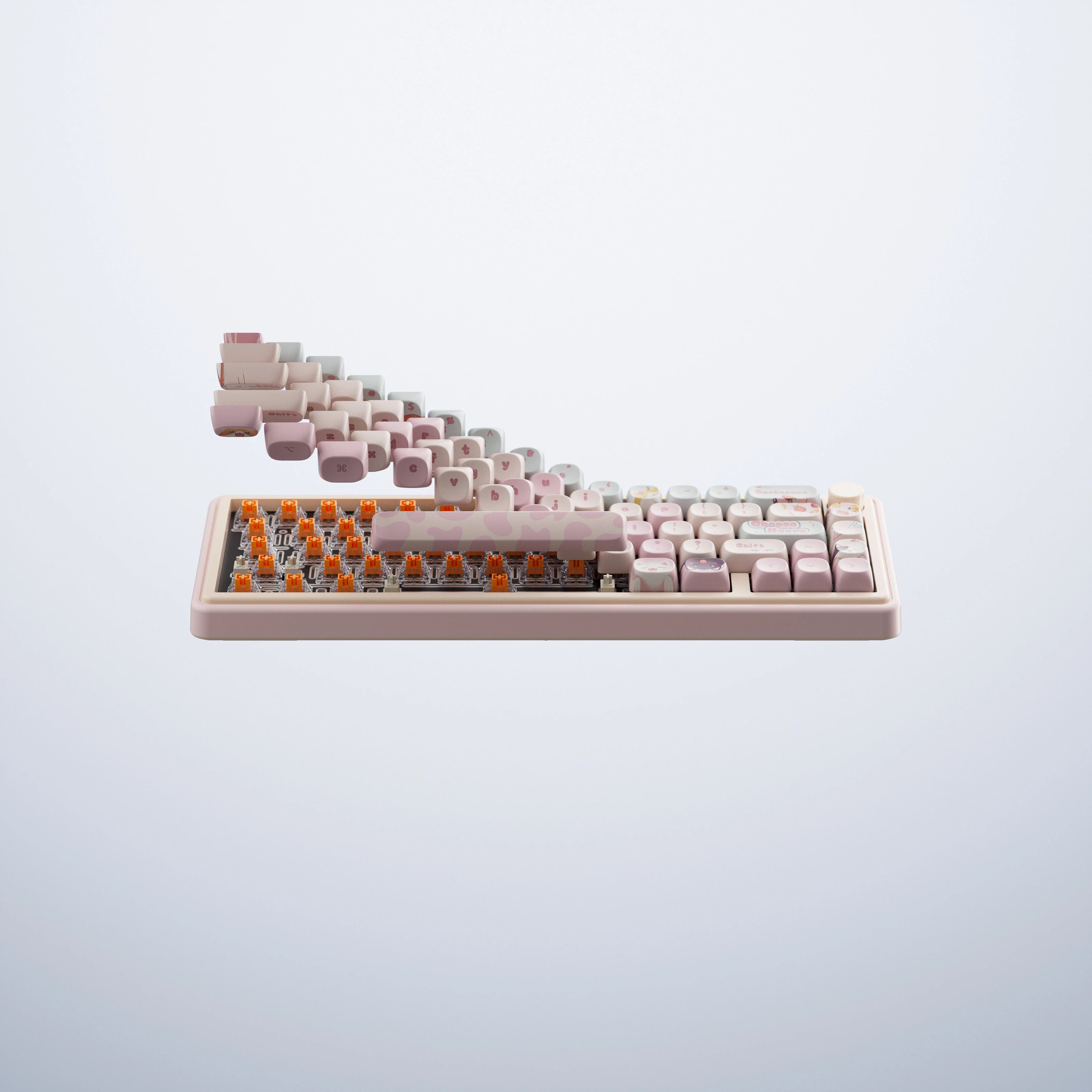 QwertyKey65 Pro Bliss Bluetooth Vezeték nélküli VIA Hotswap RGB Mechanikus Gaming Billentyűzet