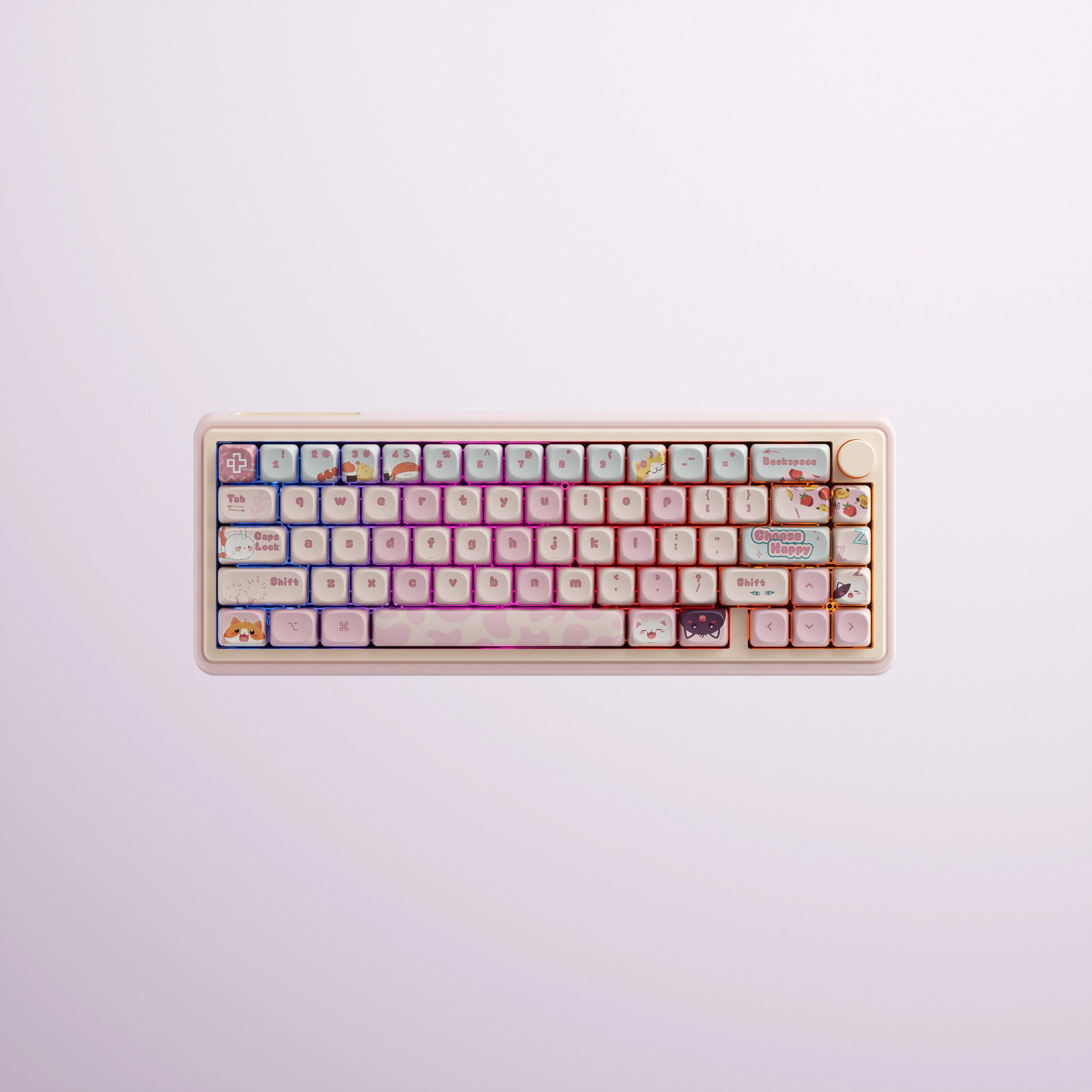 QwertyKey65 Pro Bliss Bluetooth Vezeték nélküli VIA Hotswap RGB Mechanikus Gaming Billentyűzet