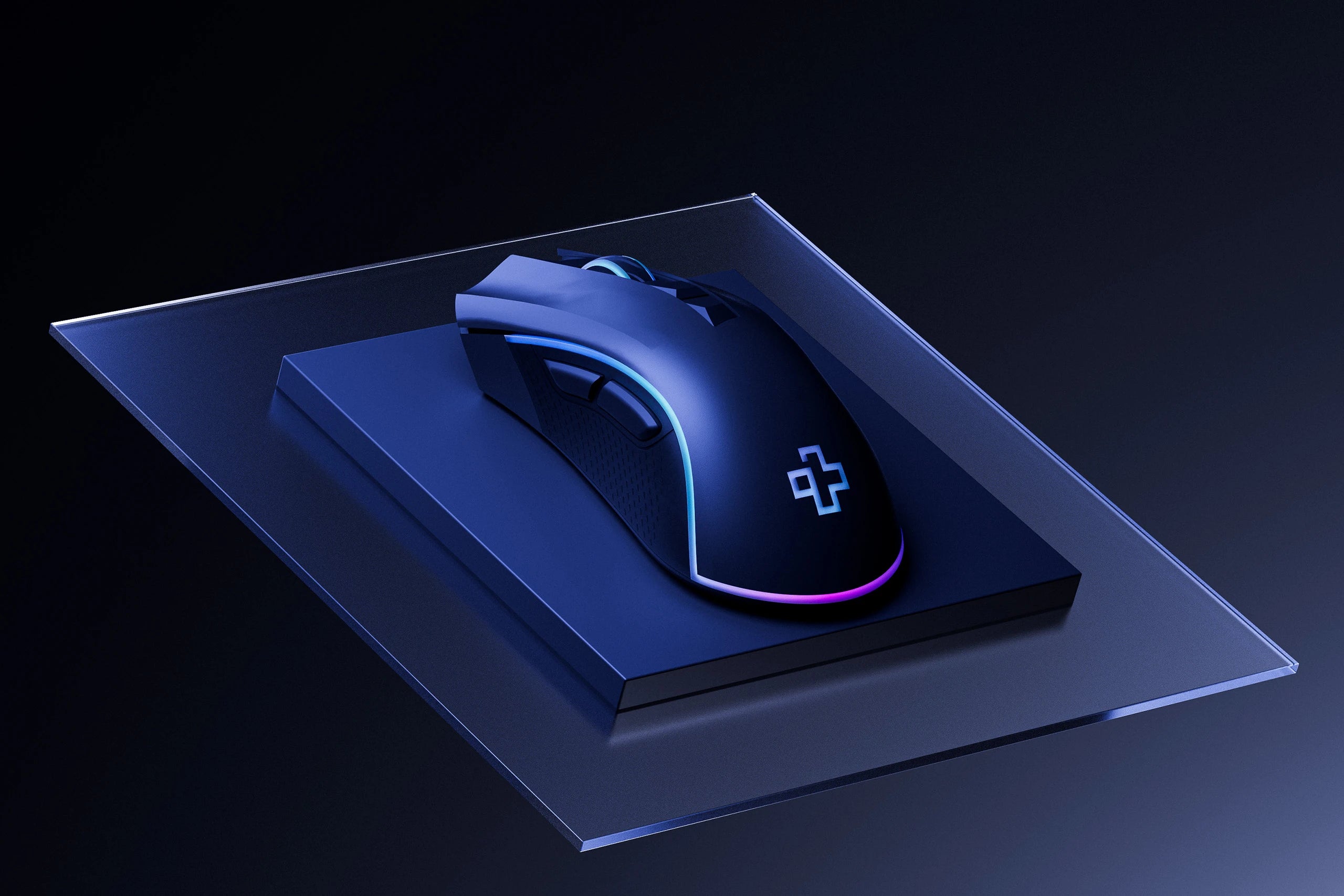 QwertyKey Gaming Egér Forge Fekete, RGB, 12.000 DPI, Szoftver