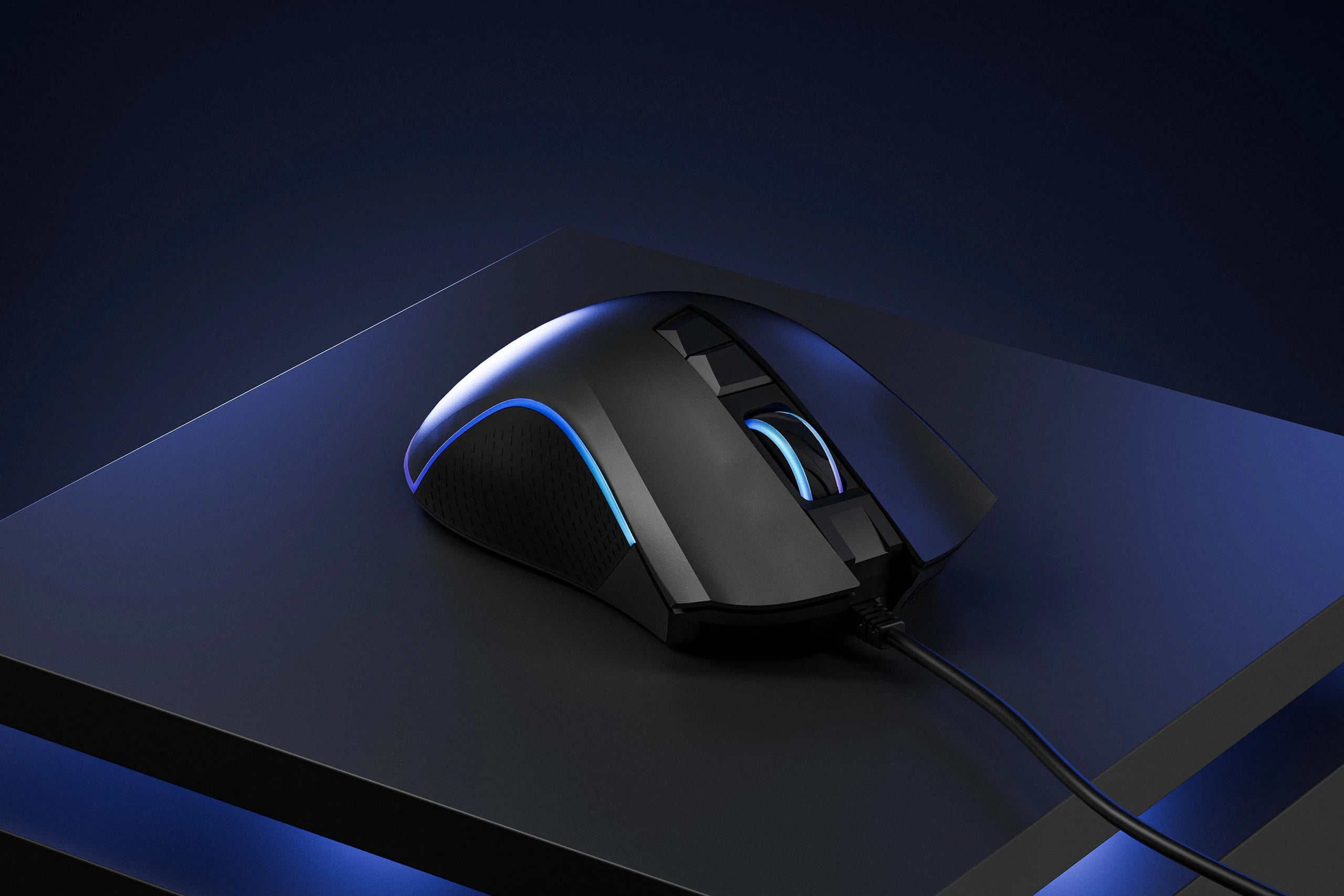 QwertyKey Gaming Egér Forge Fekete, RGB, 12.000 DPI, Szoftver