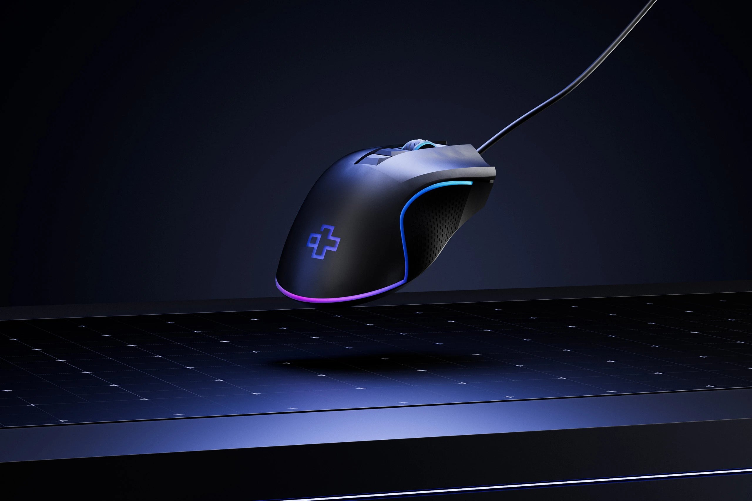 QwertyKey Gaming Egér Forge Fekete, RGB, 12.000 DPI, Szoftver