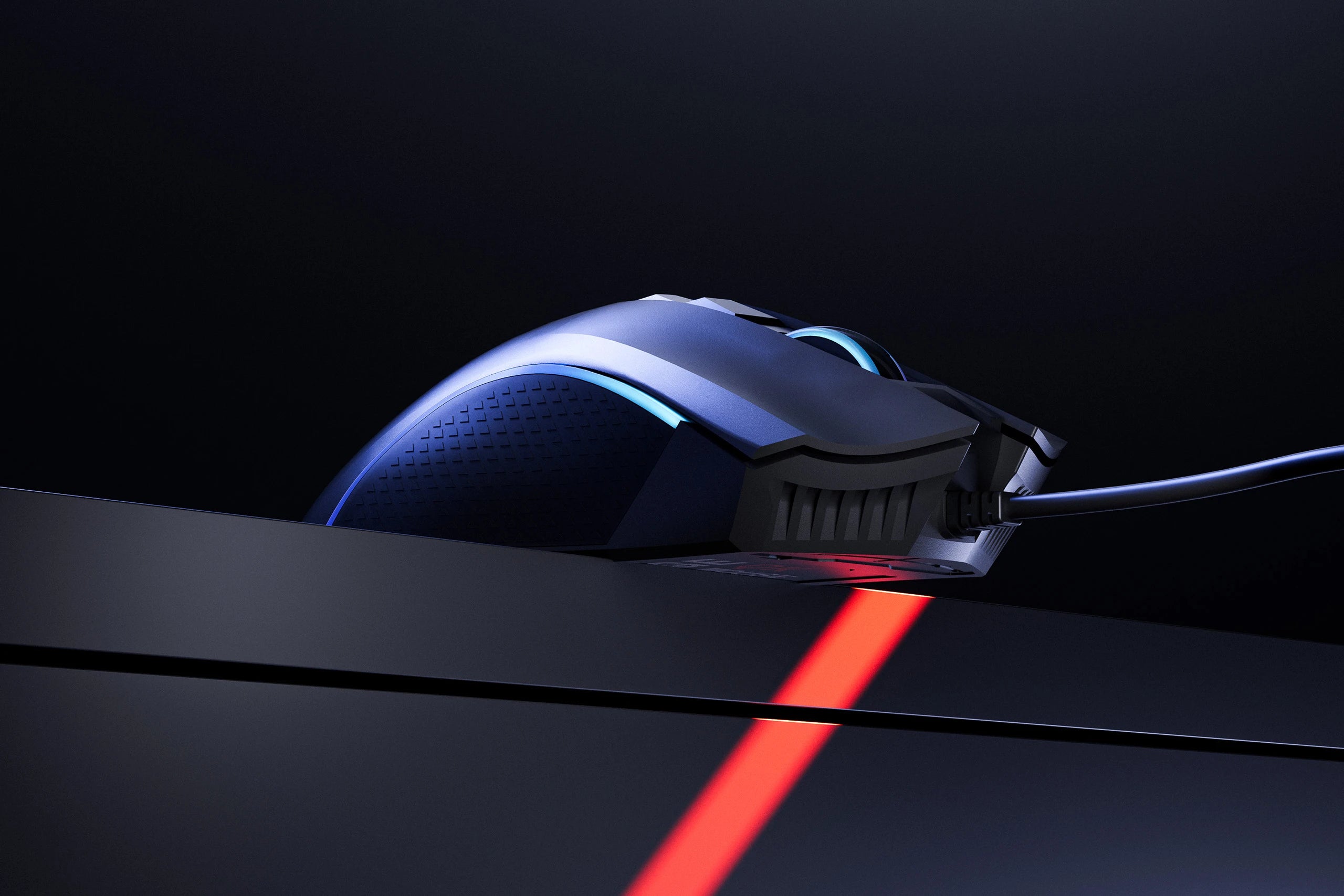 QwertyKey Gaming Egér Forge Fekete, RGB, 12.000 DPI, Szoftver