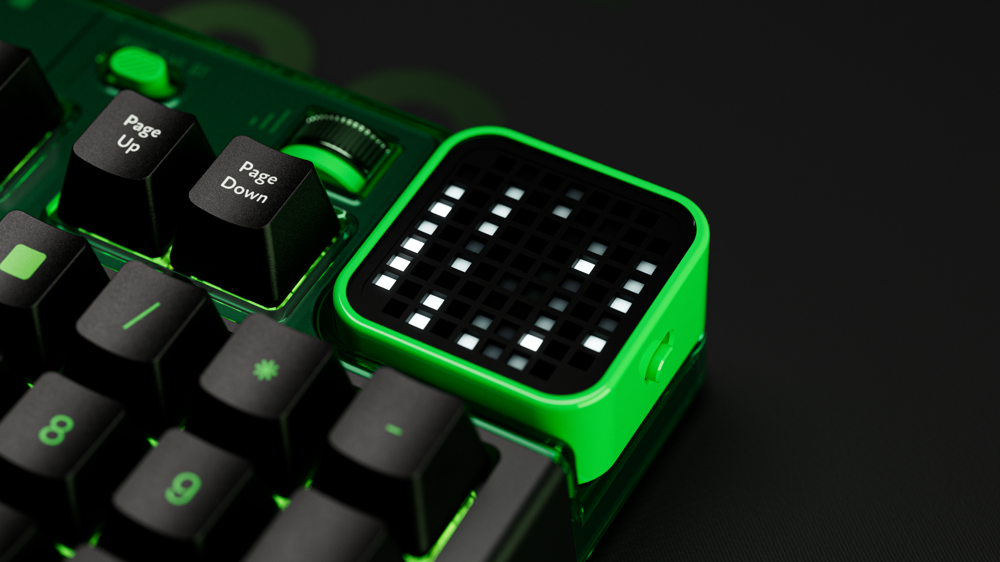 QwertyKey100 Matrix Hotswap RGB Ecran Pixel Bluetooth Gasket Mount Mechanikus Gaming Billentyűzet