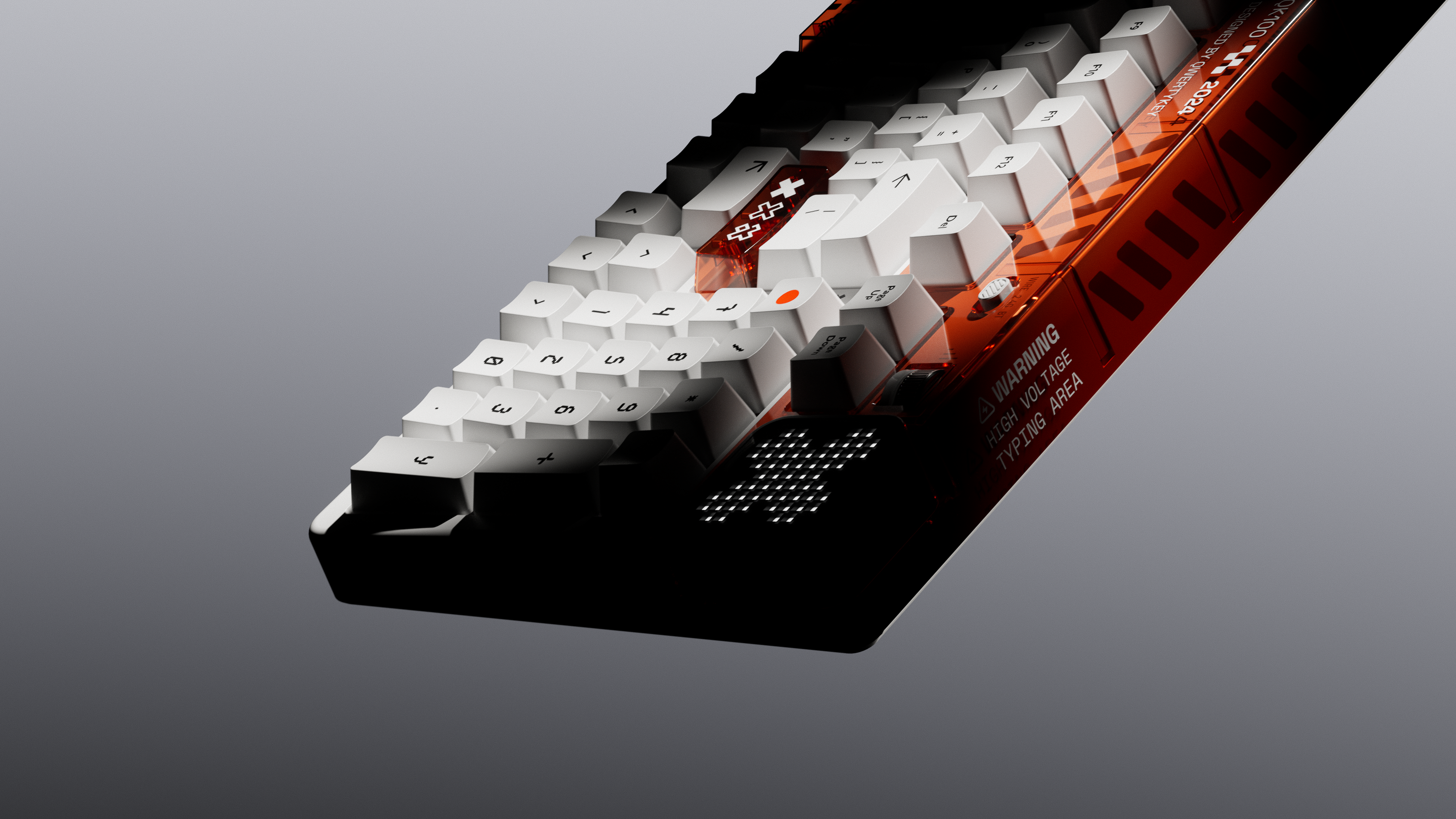 QwertyKey100 Apex Hotswap RGB Ecran Pixel Bluetooth Gasket Mount Mechanikus Gaming Billentyűzet