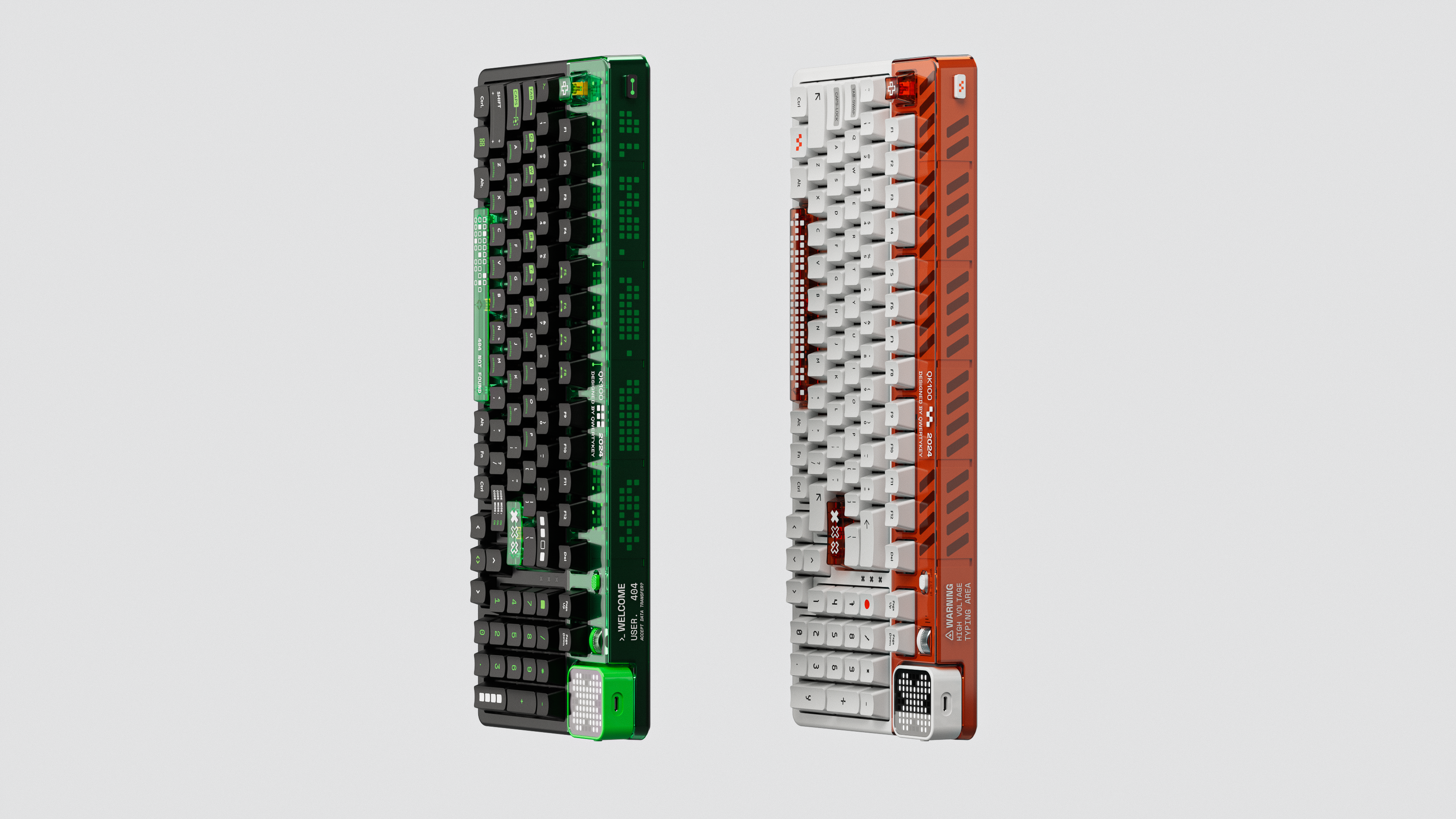 QwertyKey100 Apex Hotswap RGB Ecran Pixel Bluetooth Gasket Mount Mechanikus Gaming Billentyűzet