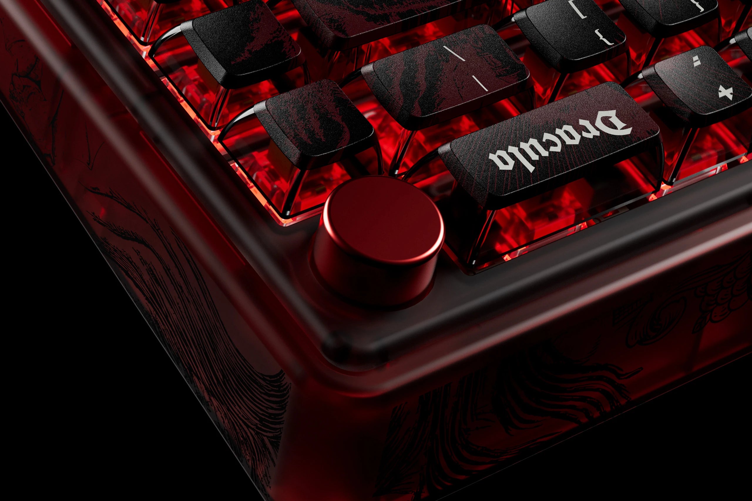QwertyKey65 Pro Dracula Bluetooth Vezeték nélküli VIA Hotswap RGB Mechanikus Játékbillentyűzet