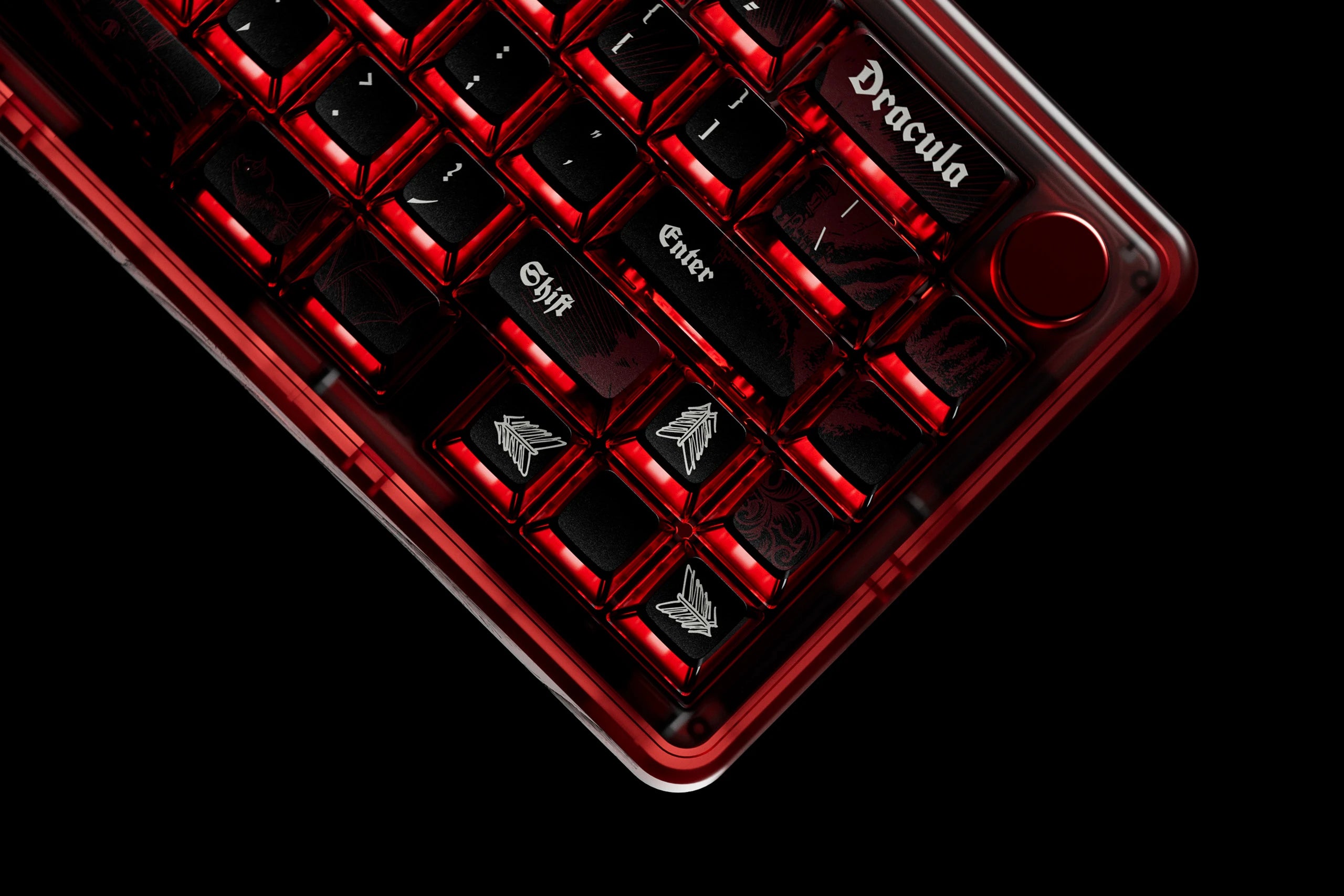 QwertyKey65 Pro Dracula Bluetooth Vezeték nélküli VIA Hotswap RGB Mechanikus Játékbillentyűzet