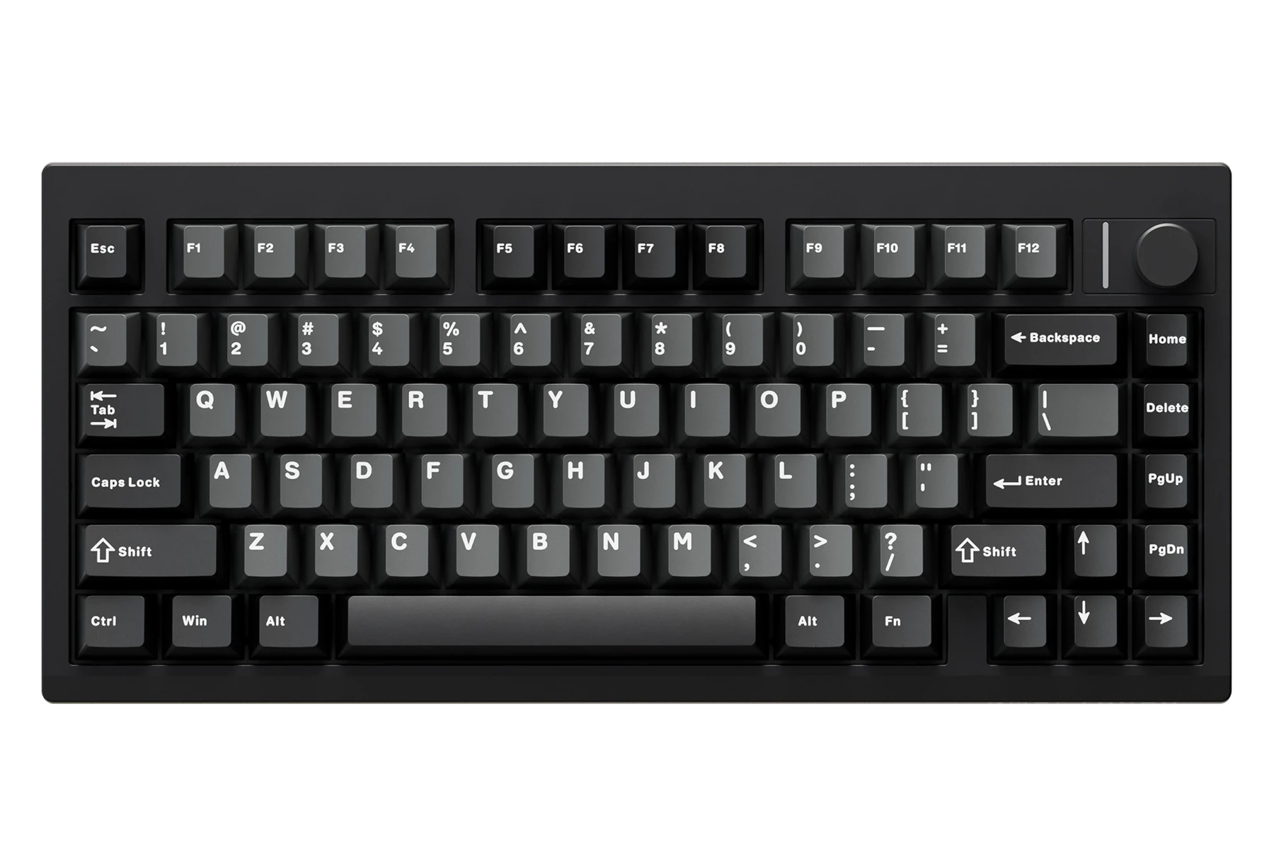 QwertyKey75 Pro V2 Neagra Bluetooth Wireless Hotswap RGB Web Software Gasket Mounted Tastatura Mecanica Gaming
