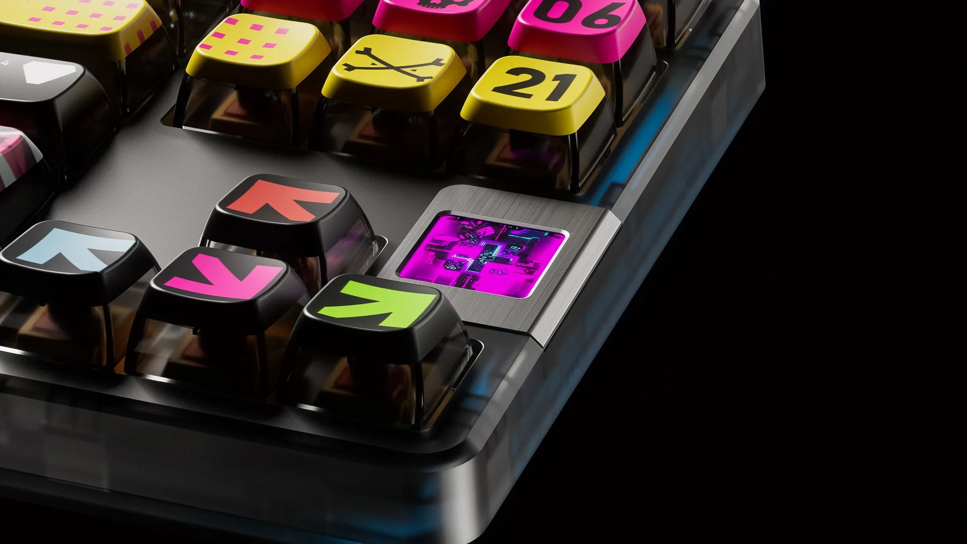 QwertyKey80 Háború Bluetooth Vezeték nélküli Hotswap RGB QMK/VIA Gasket Rögzített Mechanikus Játékbillentyűzet Képernyővel