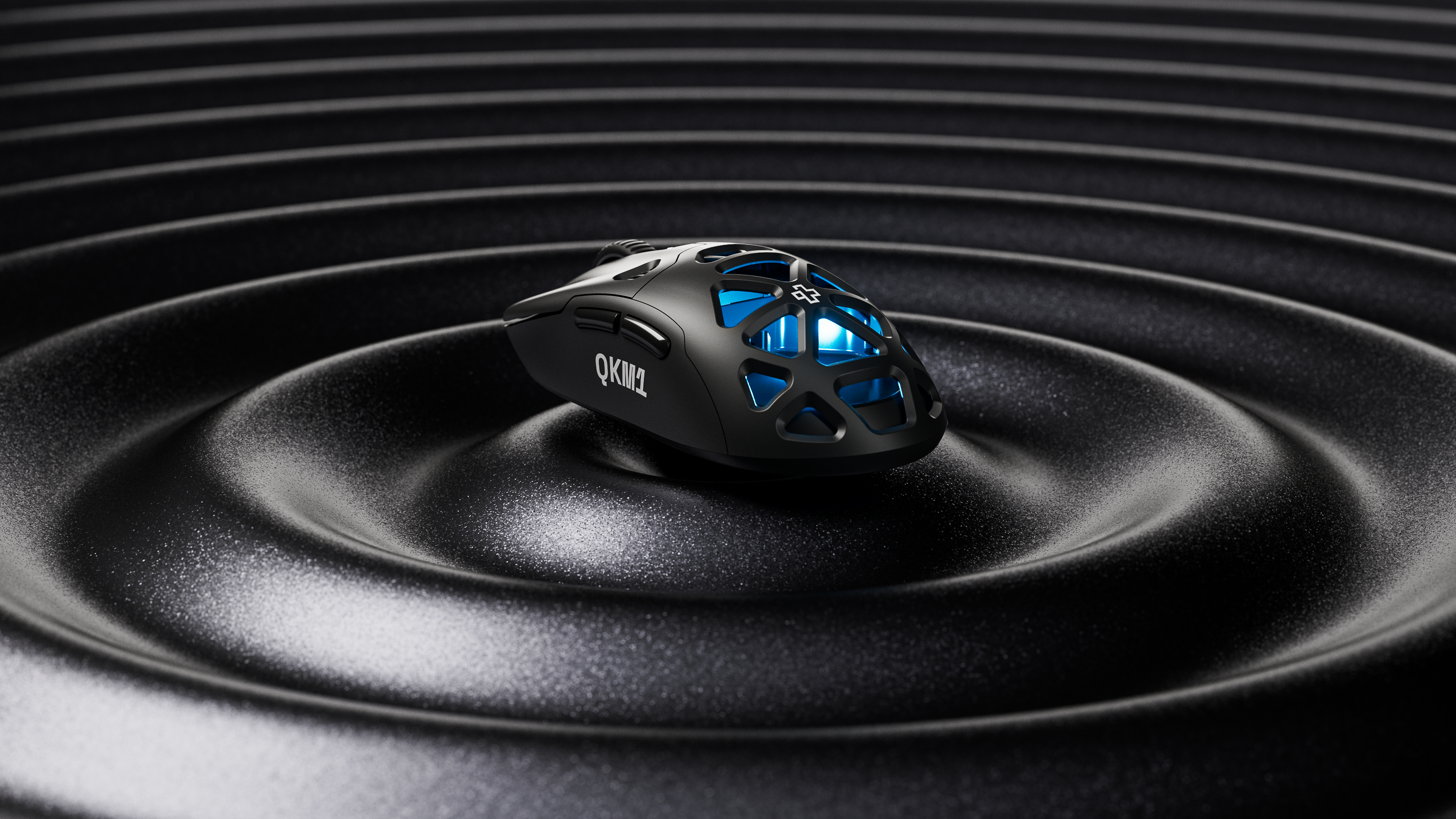 Egér QwertyKey QKM1 Vezeték nélküli Bluetooth Töltő Dokkoló Fekete