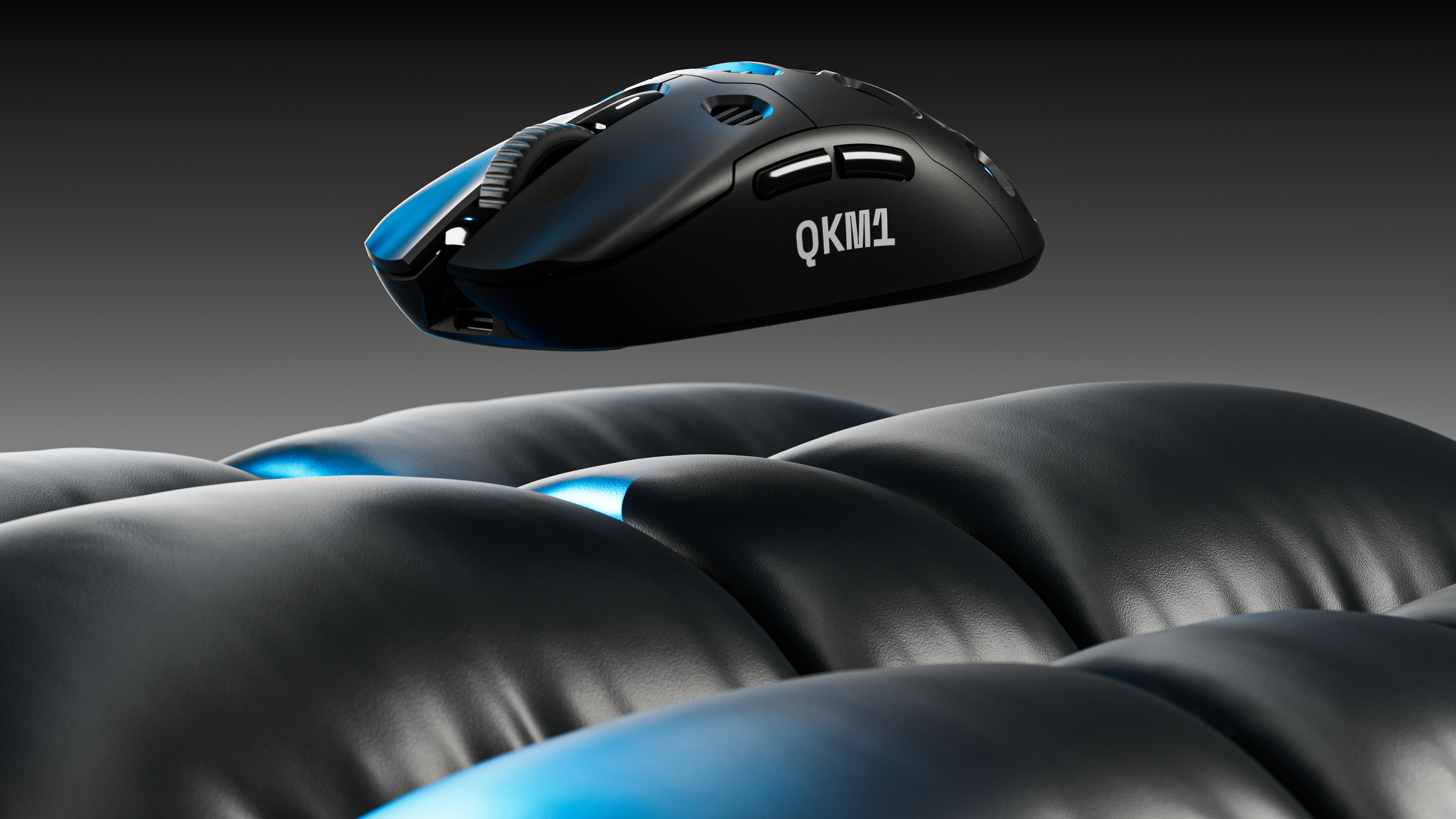 Egér QwertyKey QKM1 Vezeték nélküli Bluetooth Töltő Dokkoló Fekete