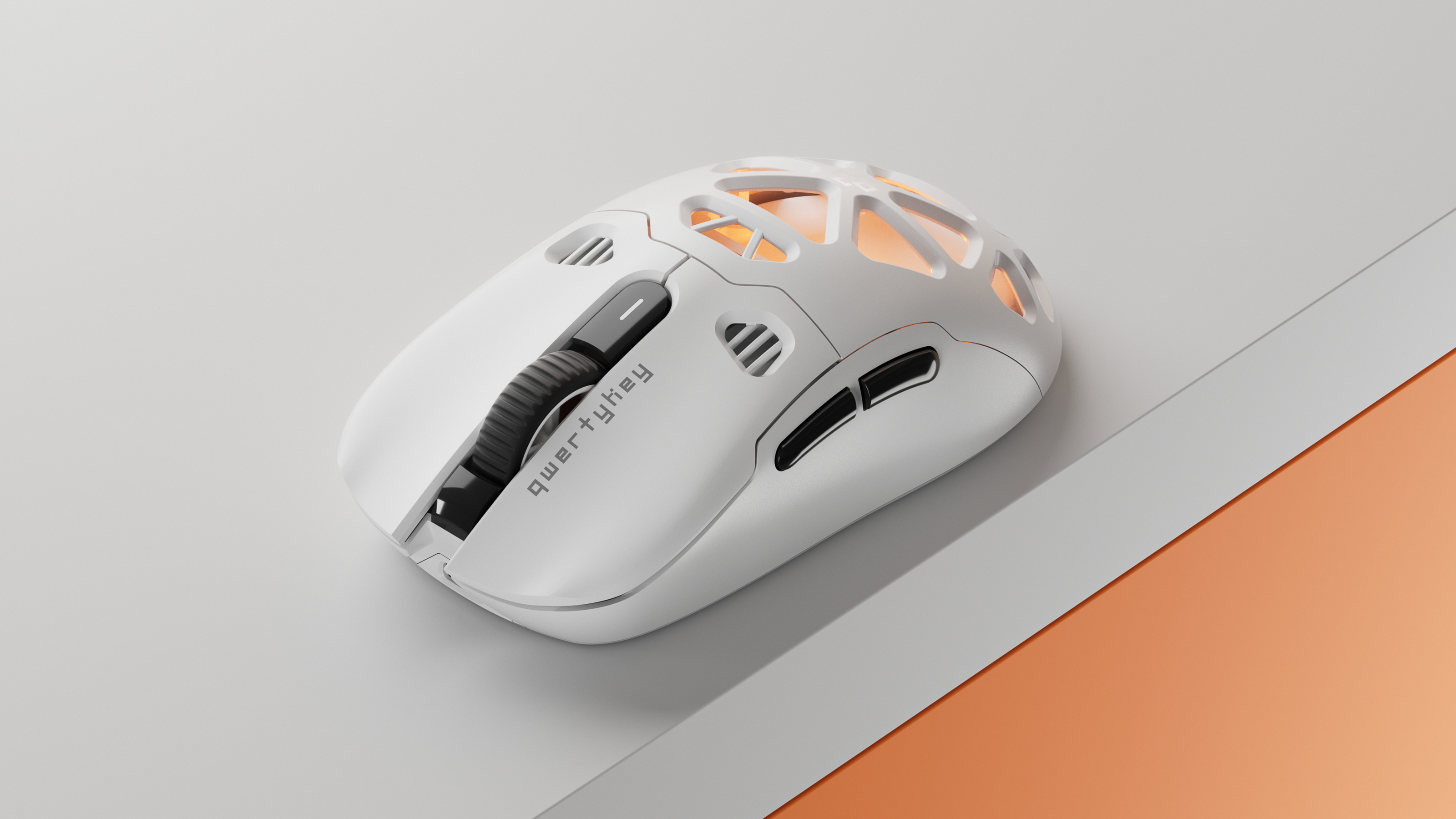 Mouse QwertyKey QKM1 Alb Vezeték nélküli Bluetooth Töltő Dokkoló