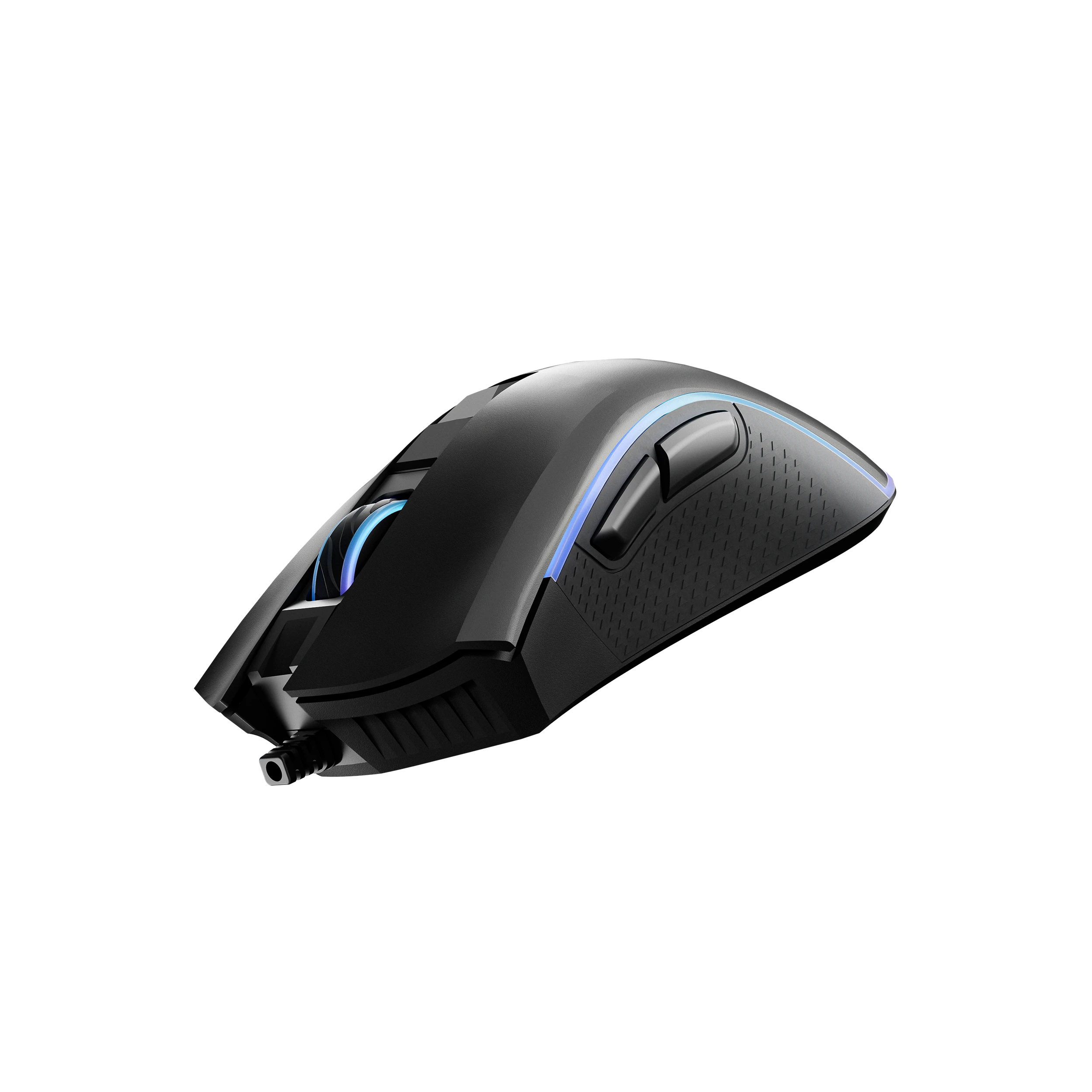QwertyKey Gaming Egér Forge Fekete, RGB, 12.000 DPI, Szoftver