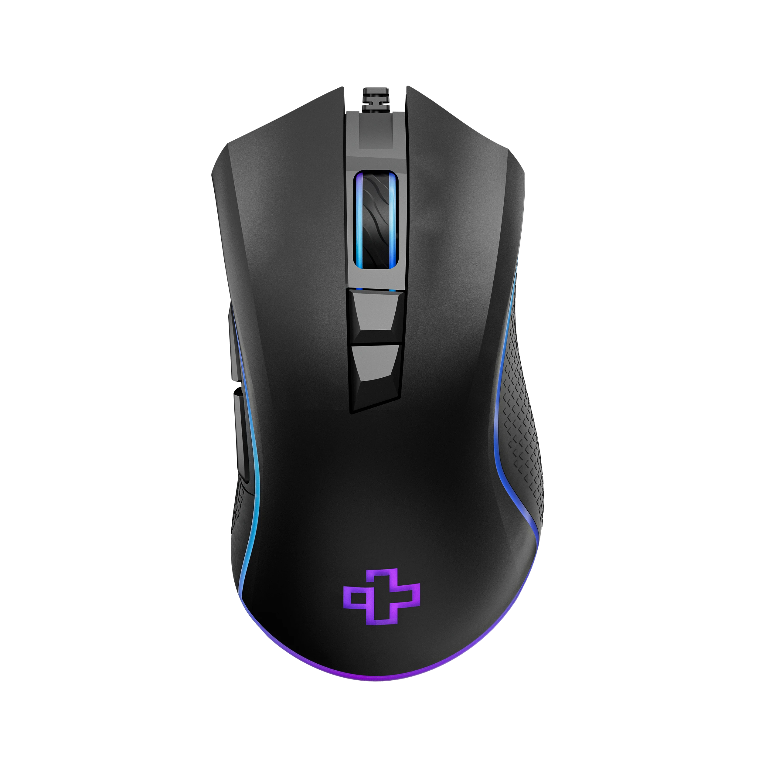 QwertyKey Gaming Egér Forge Fekete, RGB, 12.000 DPI, Szoftver