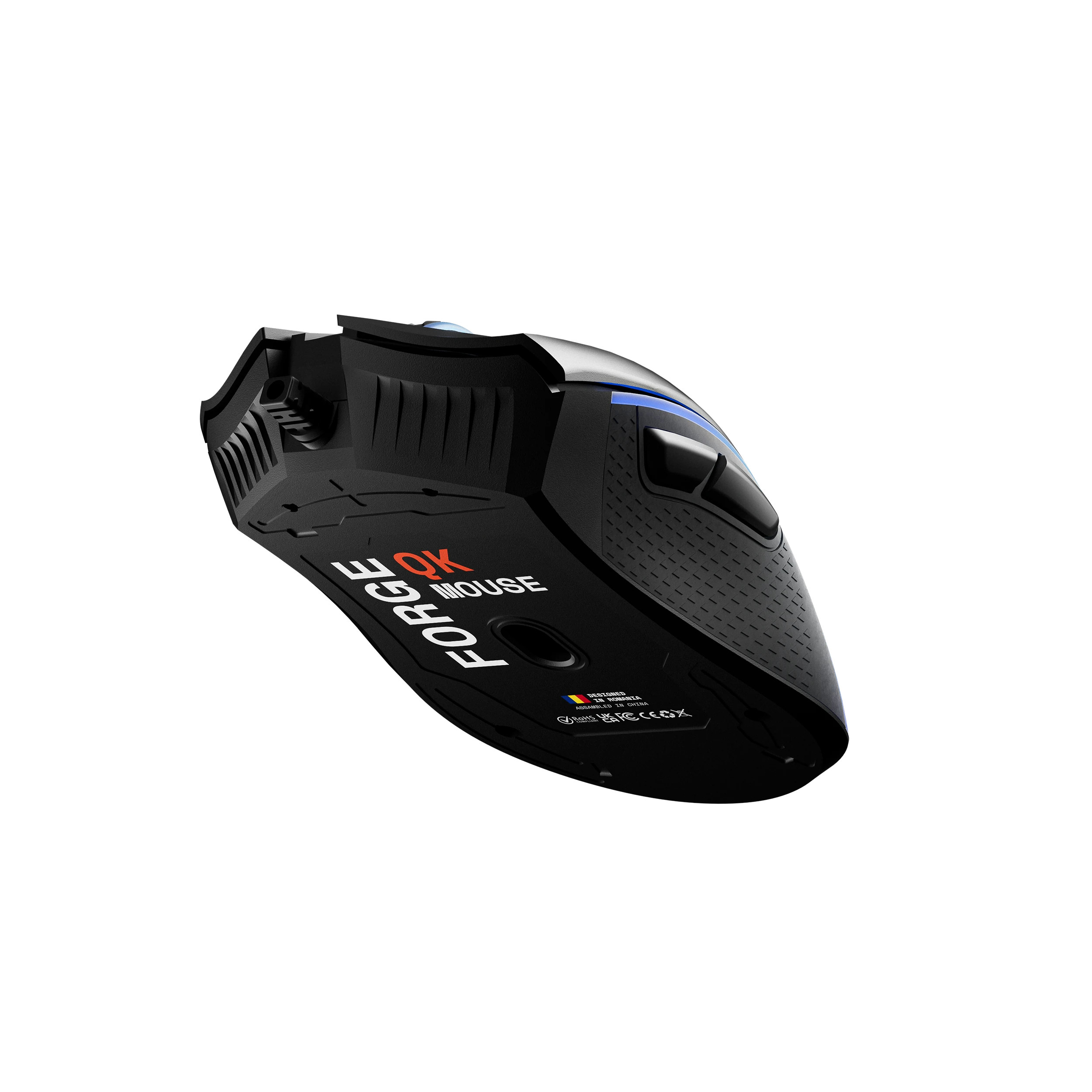 QwertyKey Gaming Egér Forge Fekete, RGB, 12.000 DPI, Szoftver