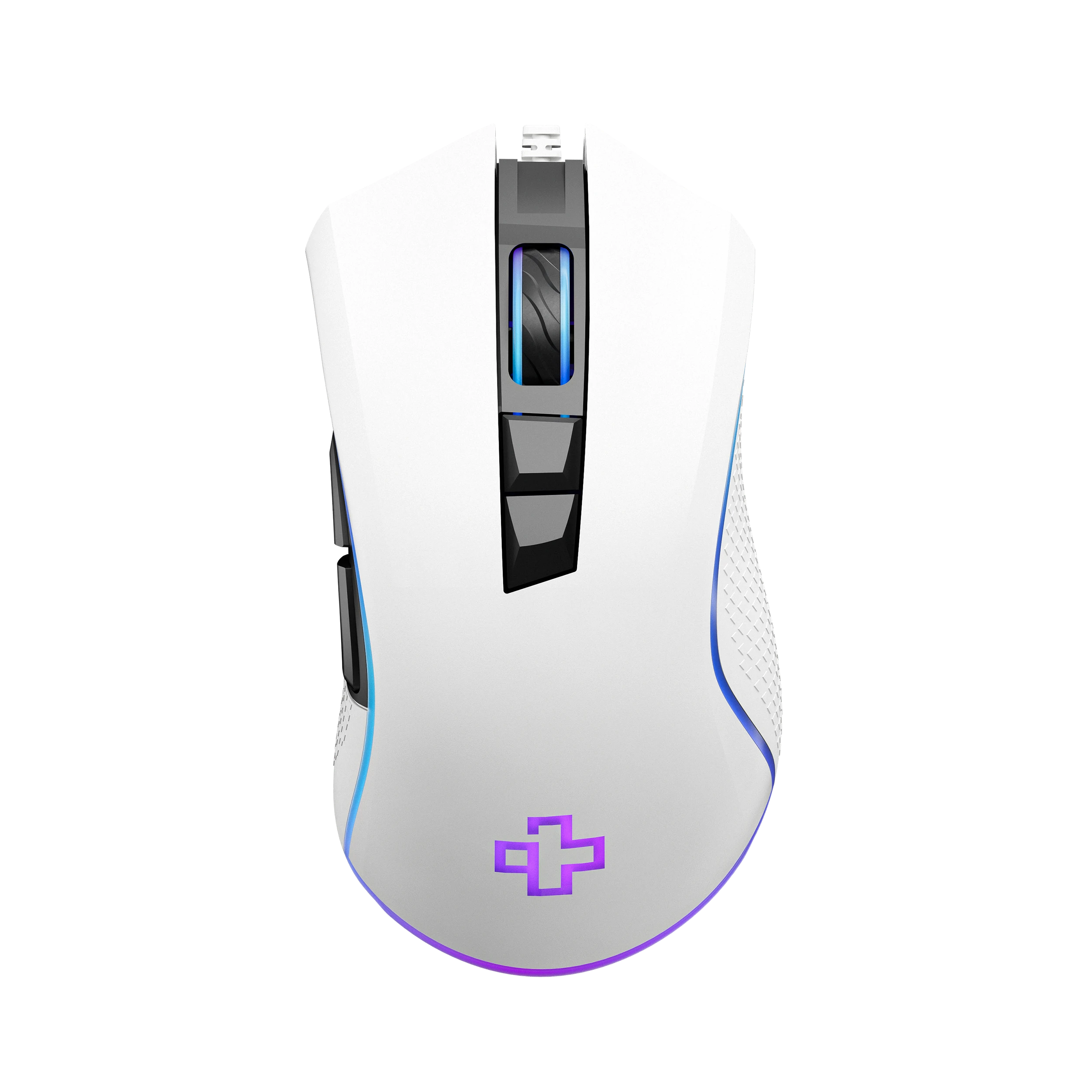 QwertyKey Gaming Egér Forge Alb, RGB, 12.000 DPI, Szoftver