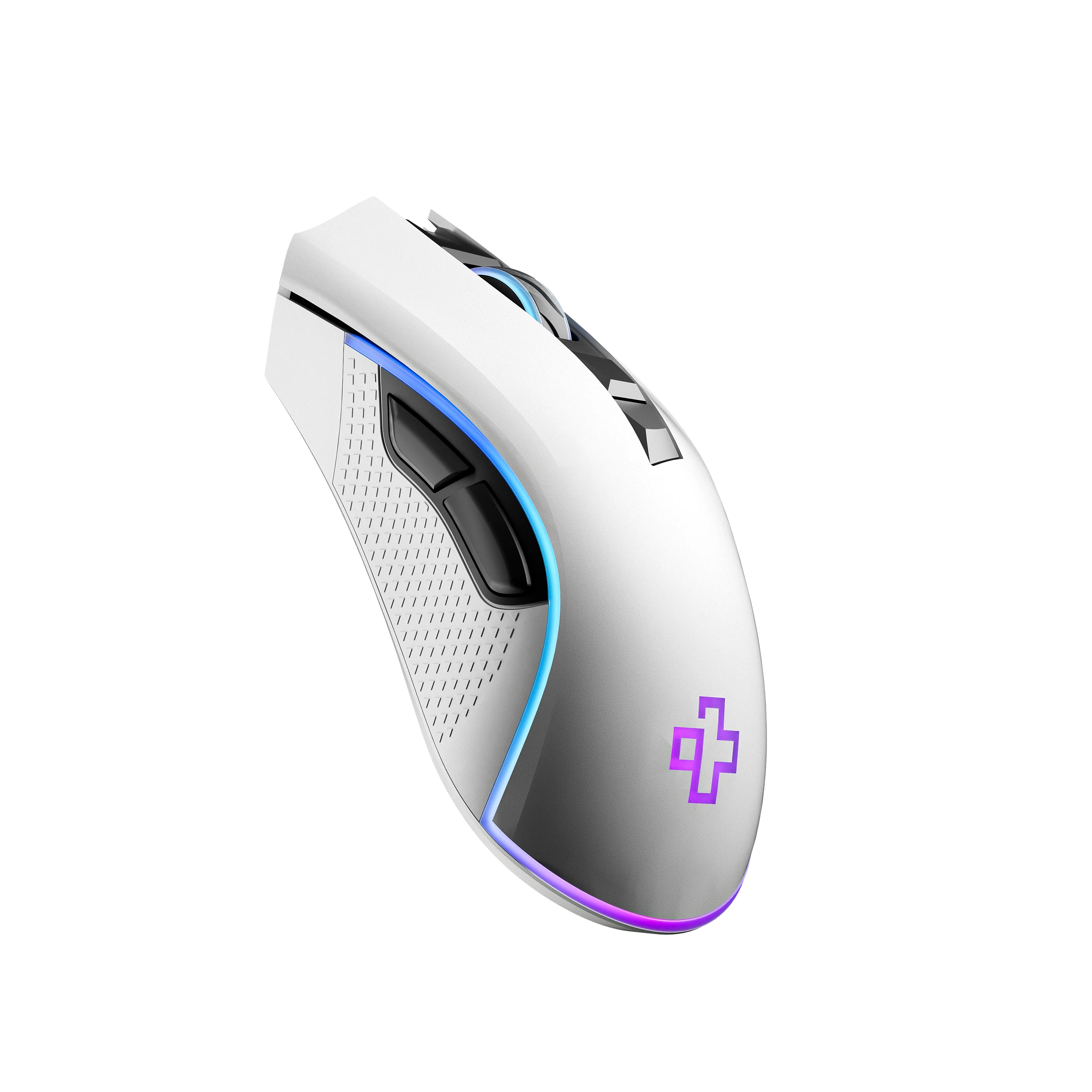 QwertyKey Gaming Egér Forge Alb, RGB, 12.000 DPI, Szoftver