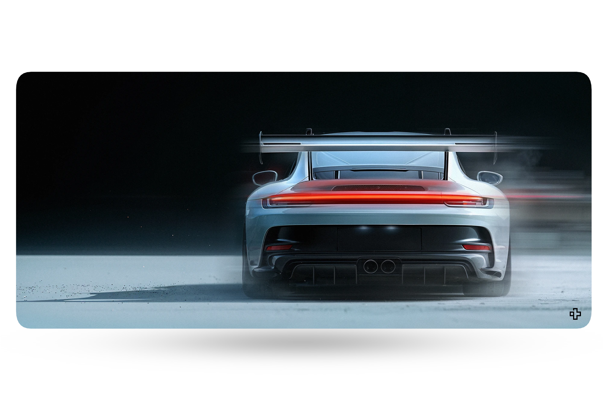 Deskmat Egérpad QwertyKey Autó GT 4mm szegélyezett szélek