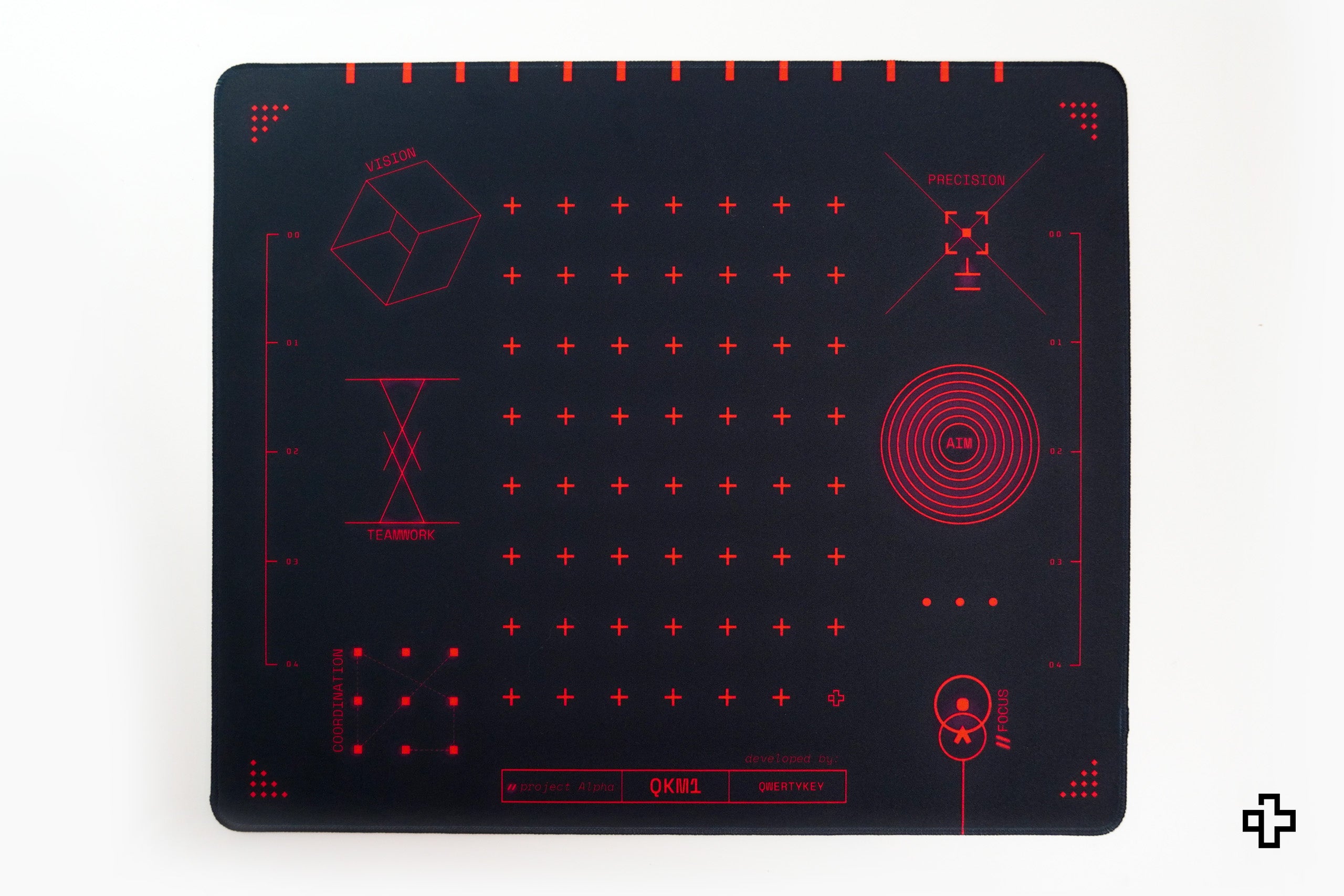 Mousepad QwertyKey QKM1 4mm varrott szélek gaming