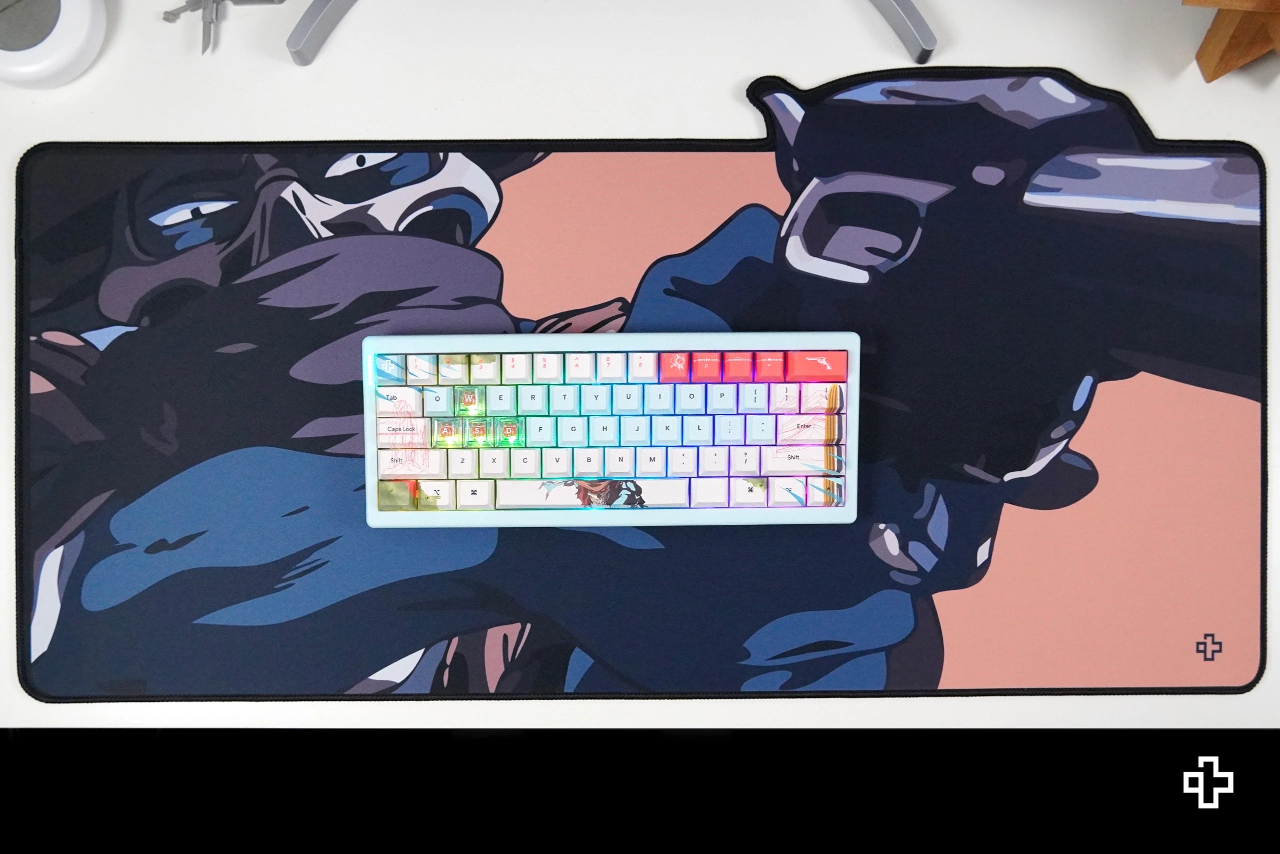 Deskmat egérpad QwertyKey Western 4mm varrt szélek