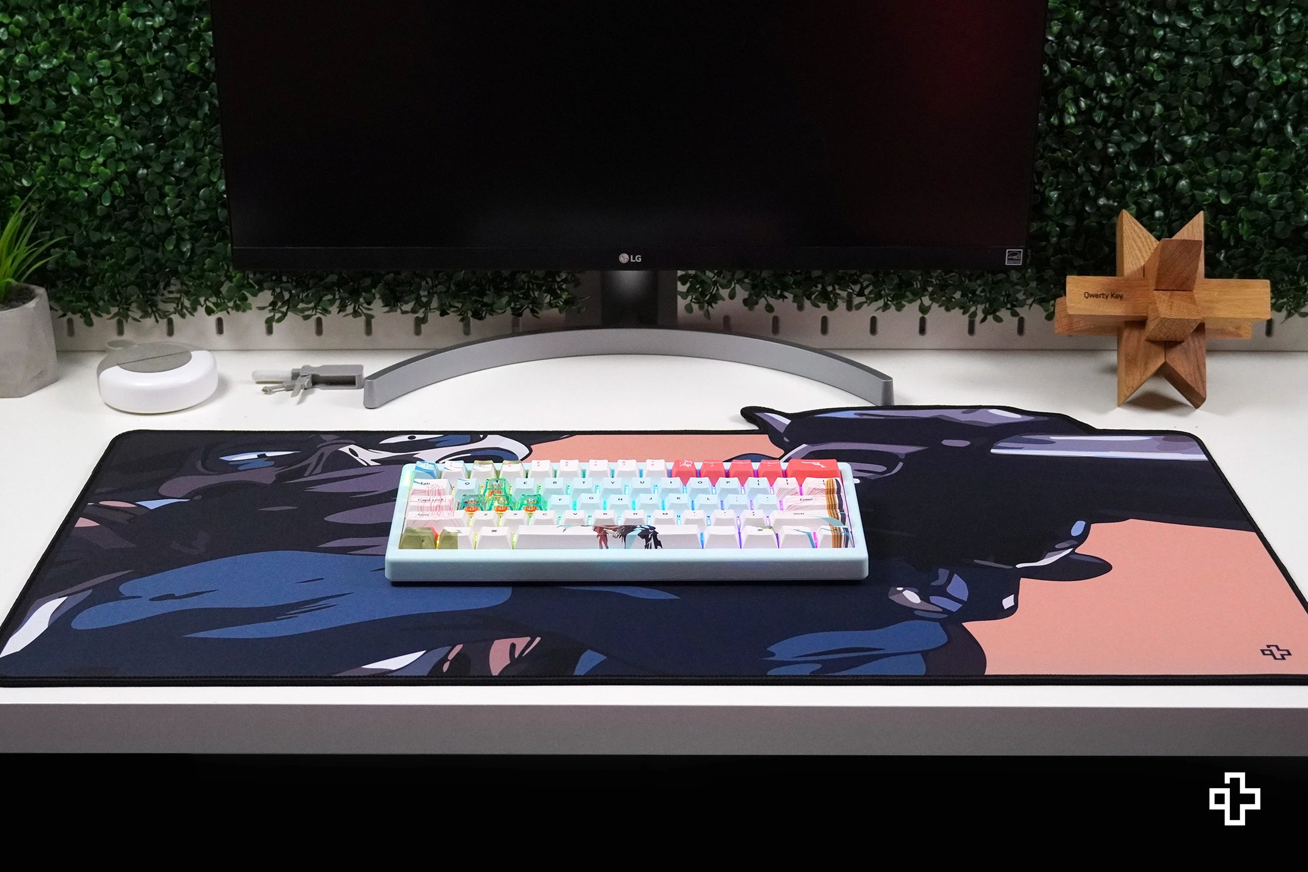 Deskmat egérpad QwertyKey Western 4mm varrt szélek