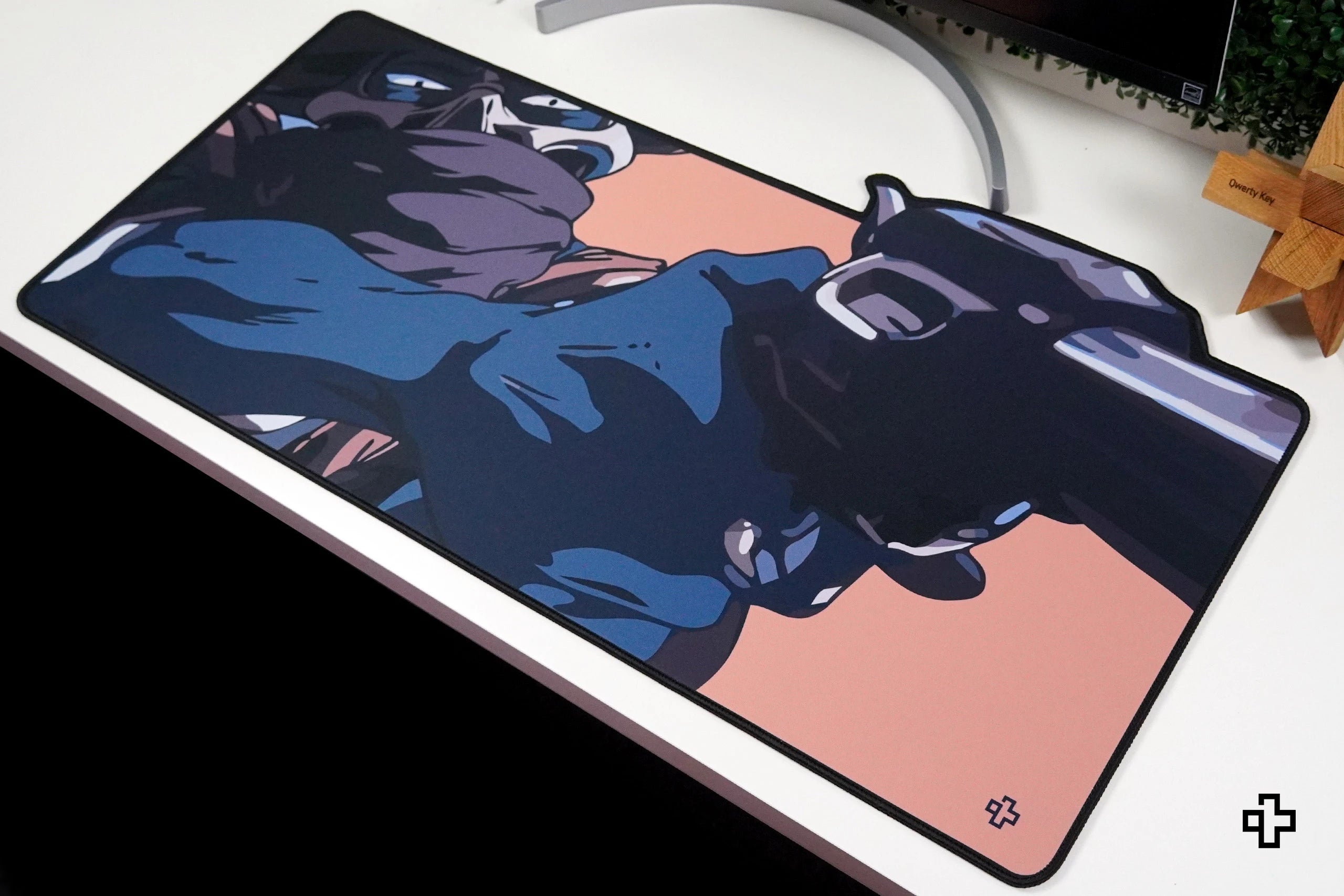 Deskmat egérpad QwertyKey Western 4mm varrt szélek