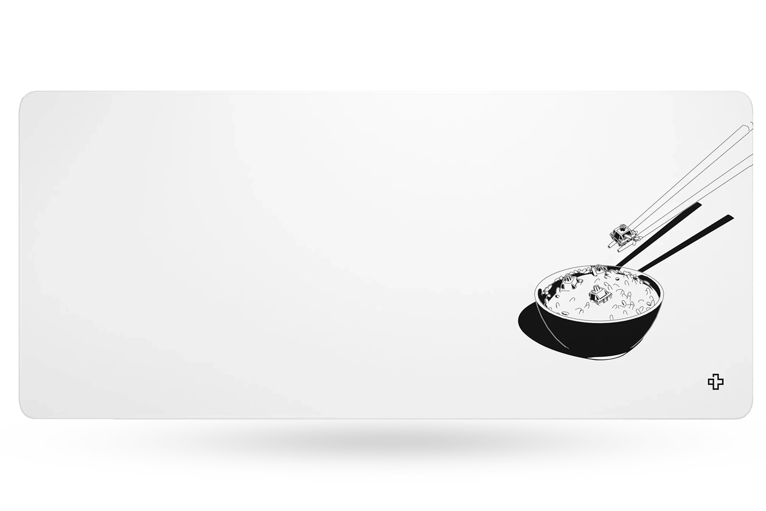 Deskmat Egérpad QwertyKey Rizs 4mm varrott szélek