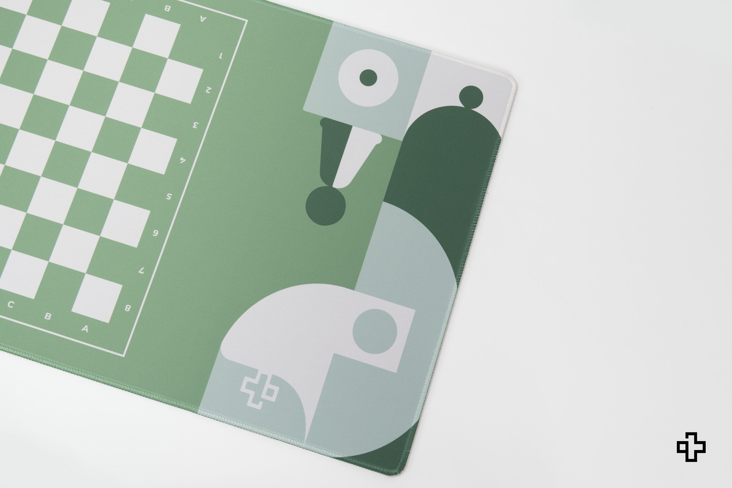Deskmat Egérpad QwertyKey Sakk 4mm varrott szélek