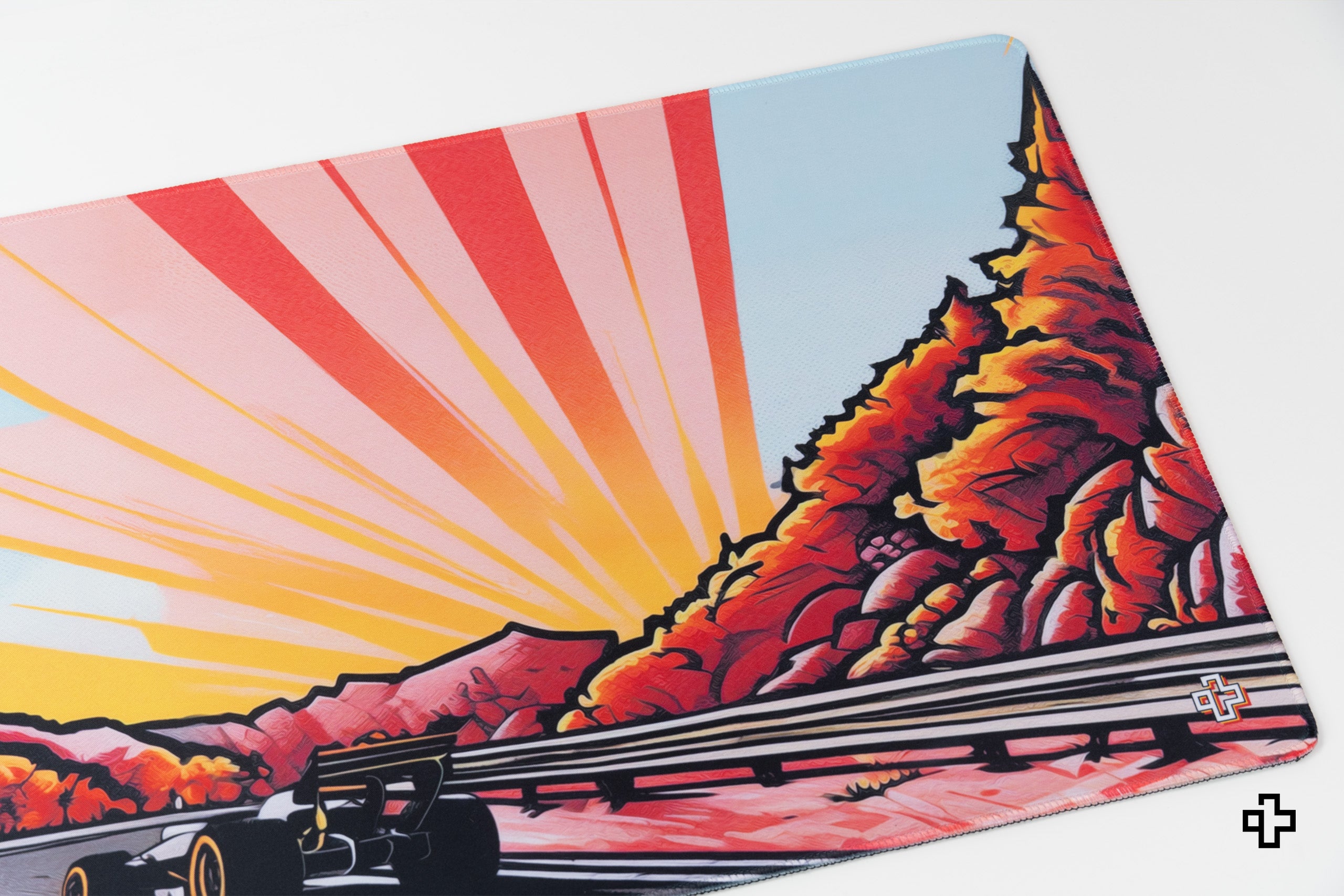 Deskmat Egérpad QwertyKey Formula Naplemente 4mm varrott szélek