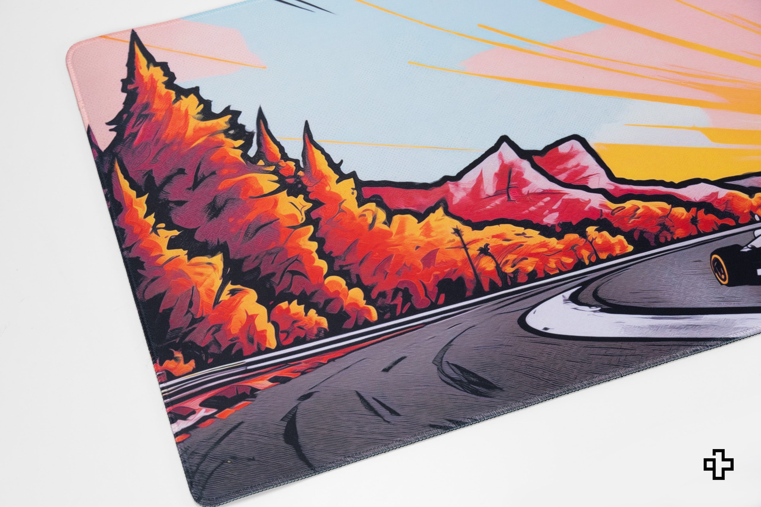 Deskmat Egérpad QwertyKey Formula Naplemente 4mm varrott szélek