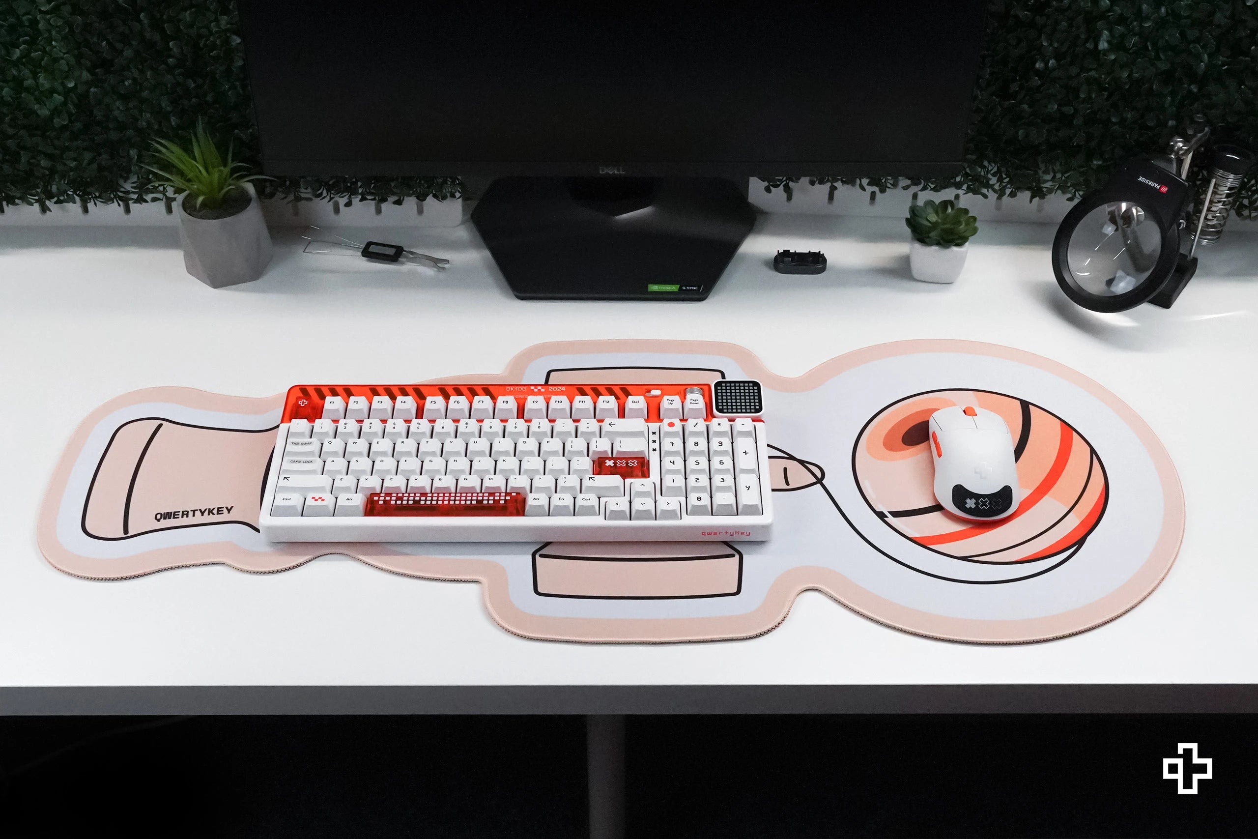 Deskmat Egérpad QwertyKey Kendama 4mm szegélyezett szélek