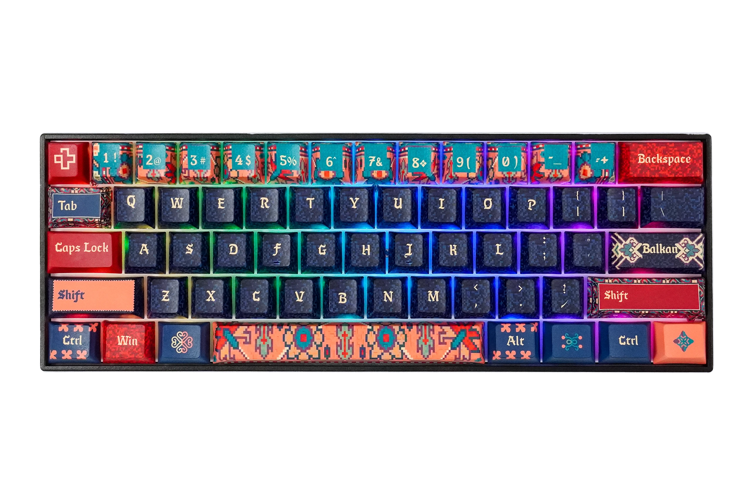 QwertyKey Balkáni Hotswap RGB Mechanikus Játékbillentyűzet