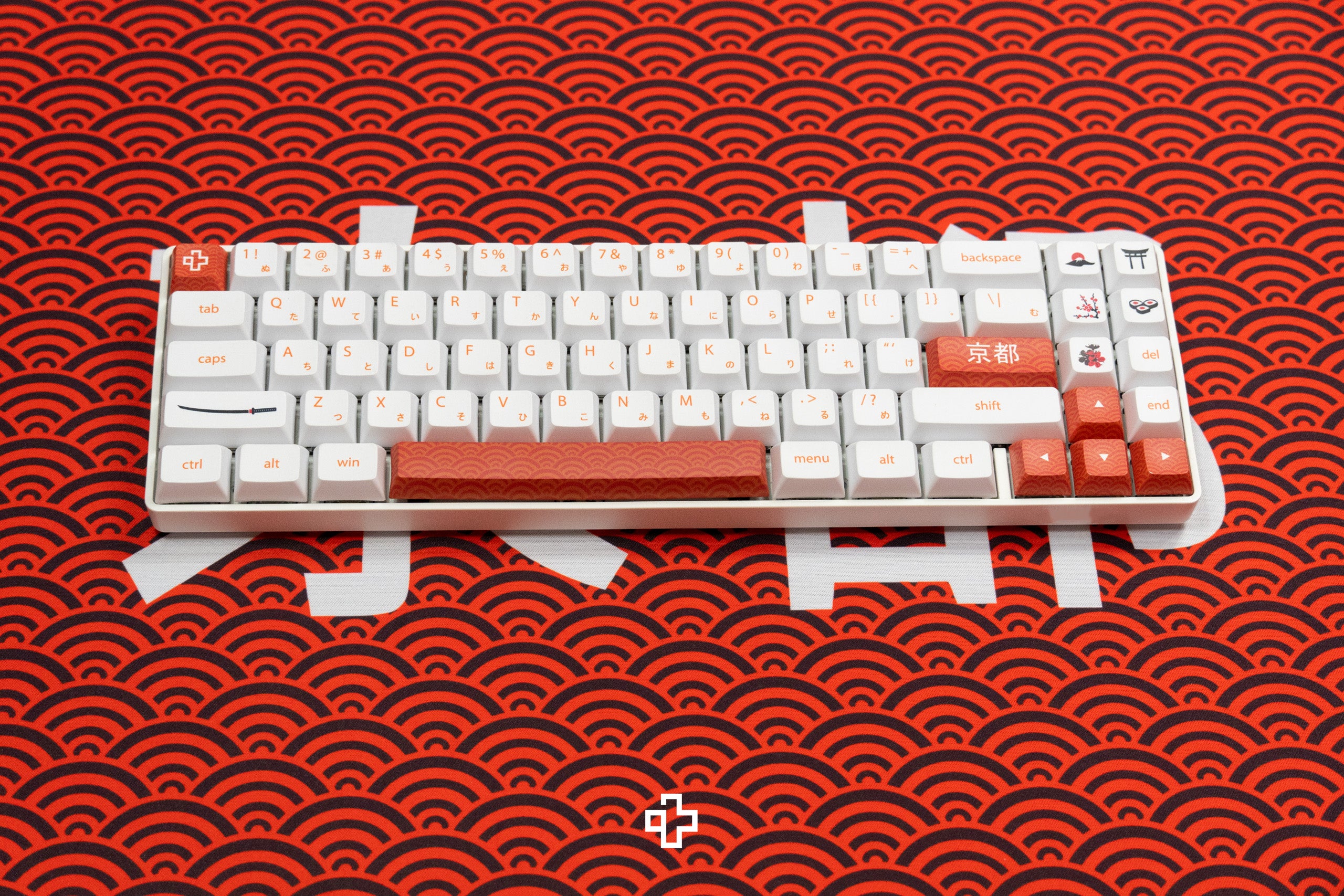 Deskmat Mousepad QwertyKey Kyoto 4mm varrott szélek