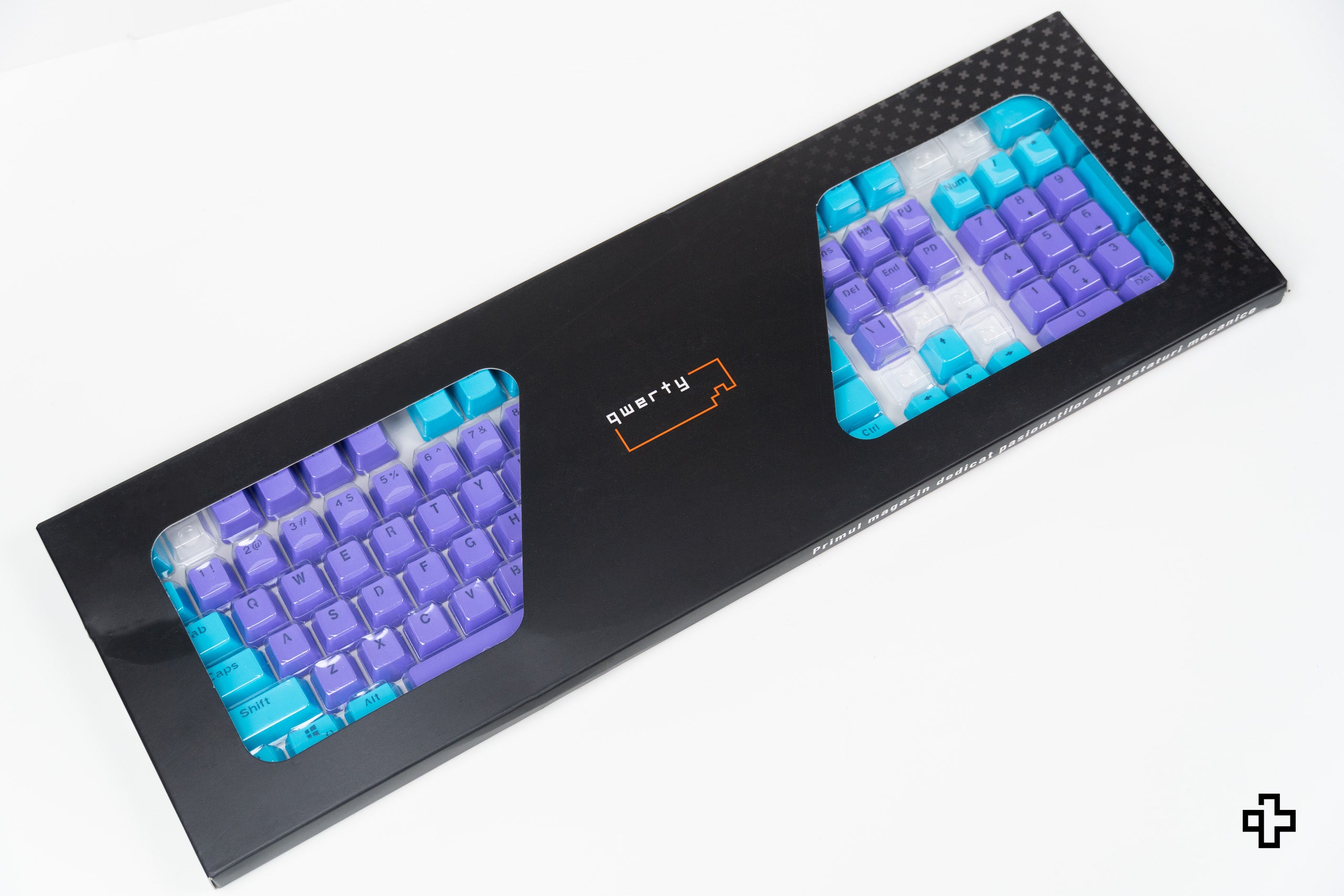 Set Íz QWERTY Liliac-Ocean Áttetsző Profil OEM Anyag PBT – dupla lövés