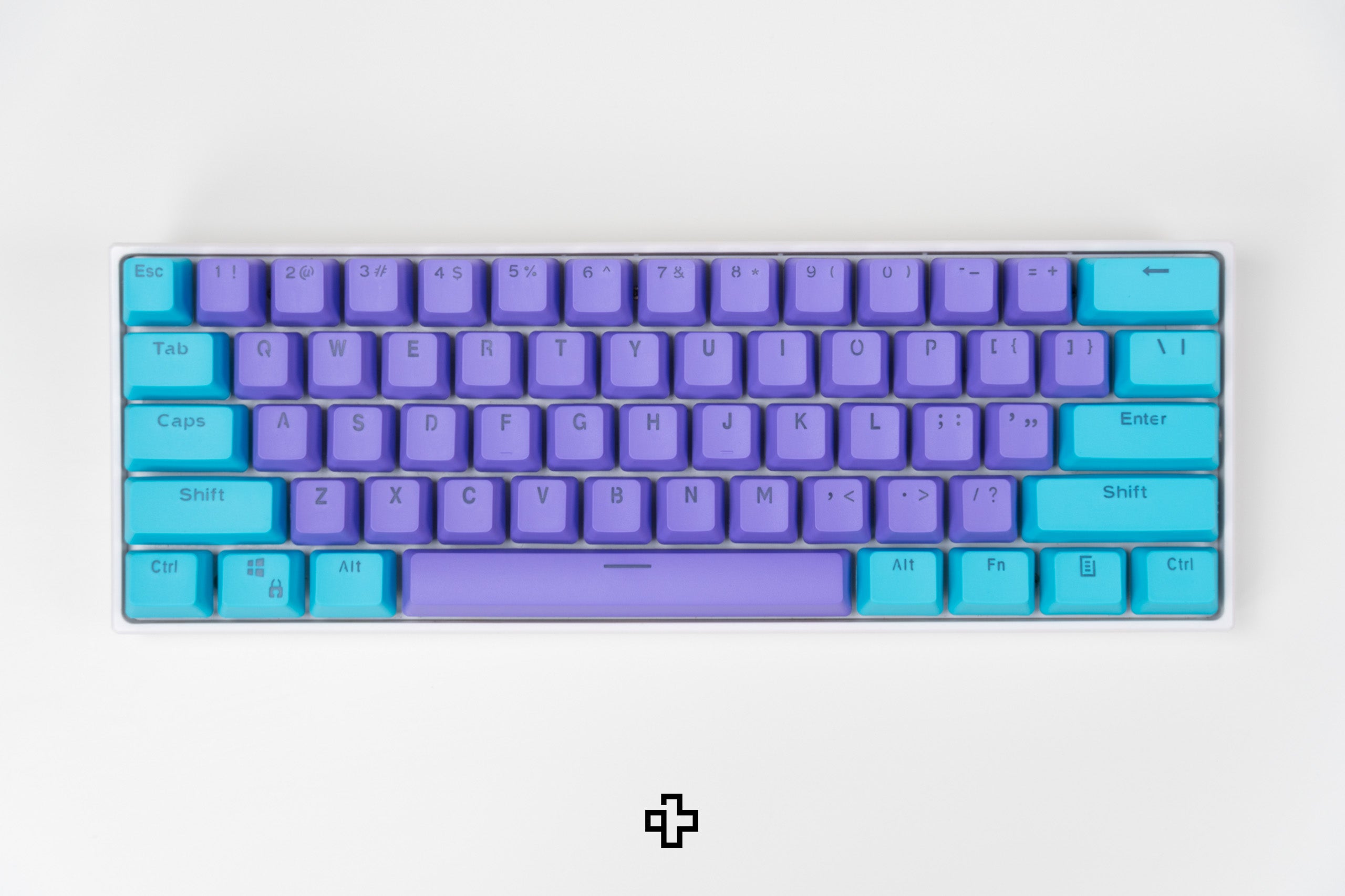 Set Íz QWERTY Liliac-Ocean Áttetsző Profil OEM Anyag PBT – dupla lövés