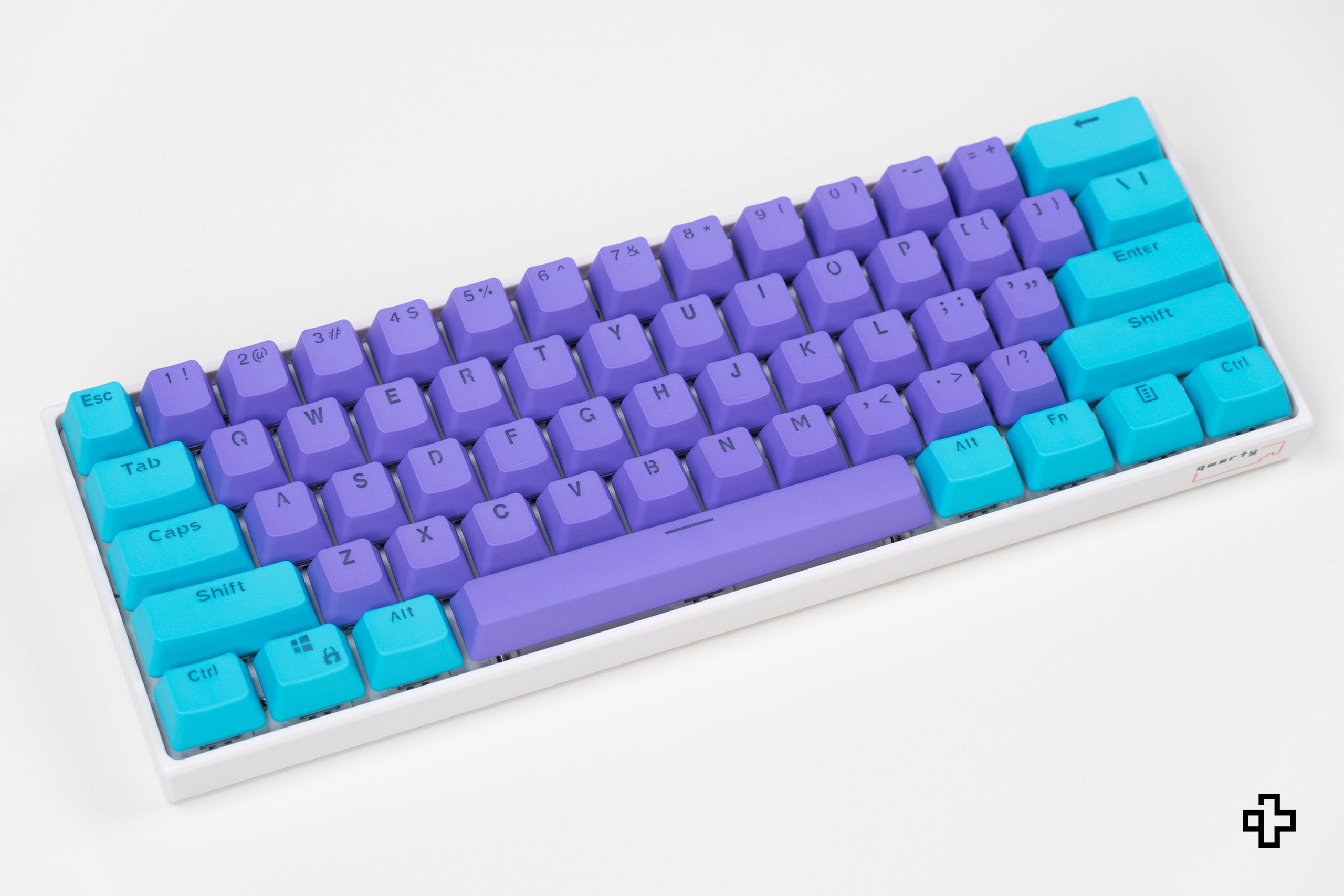 Set Íz QWERTY Liliac-Ocean Áttetsző Profil OEM Anyag PBT – dupla lövés