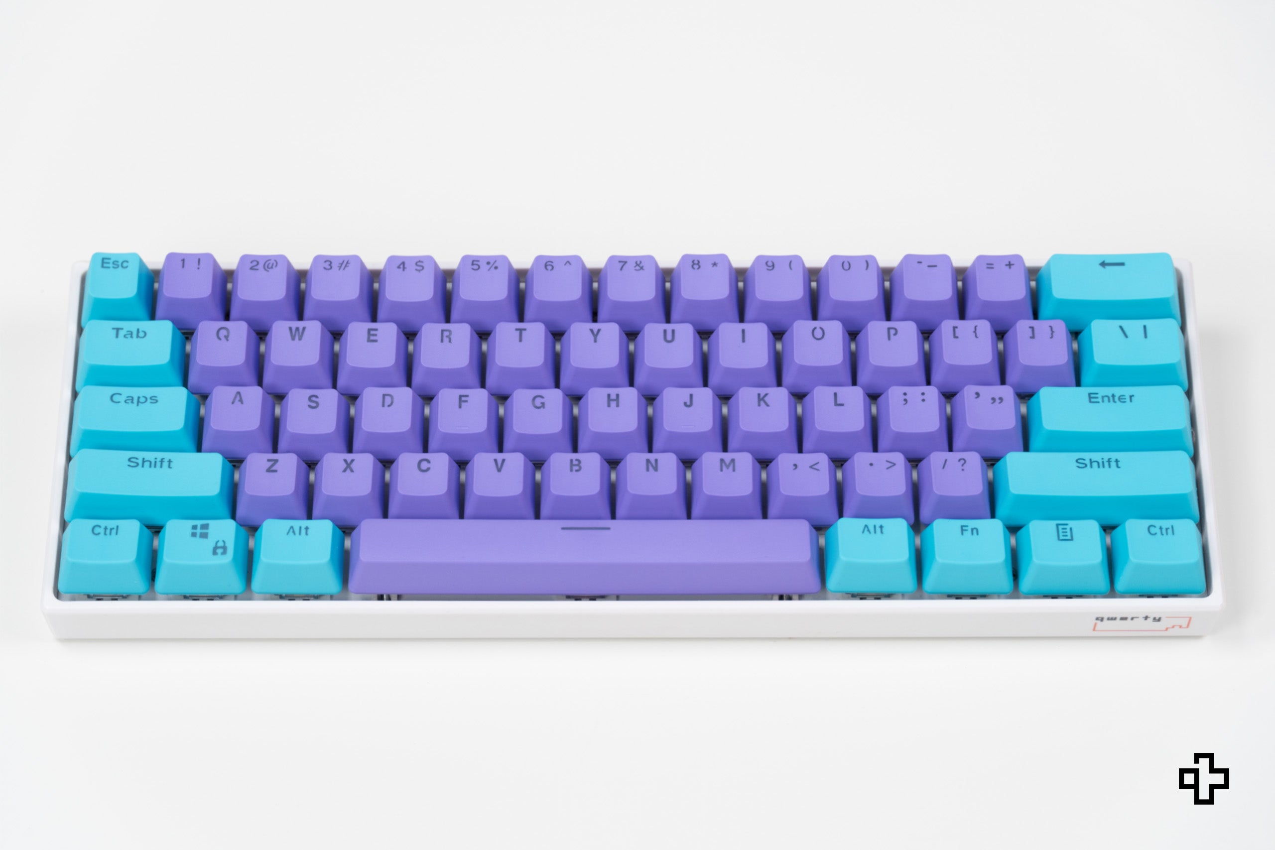 Set Íz QWERTY Liliac-Ocean Áttetsző Profil OEM Anyag PBT – dupla lövés