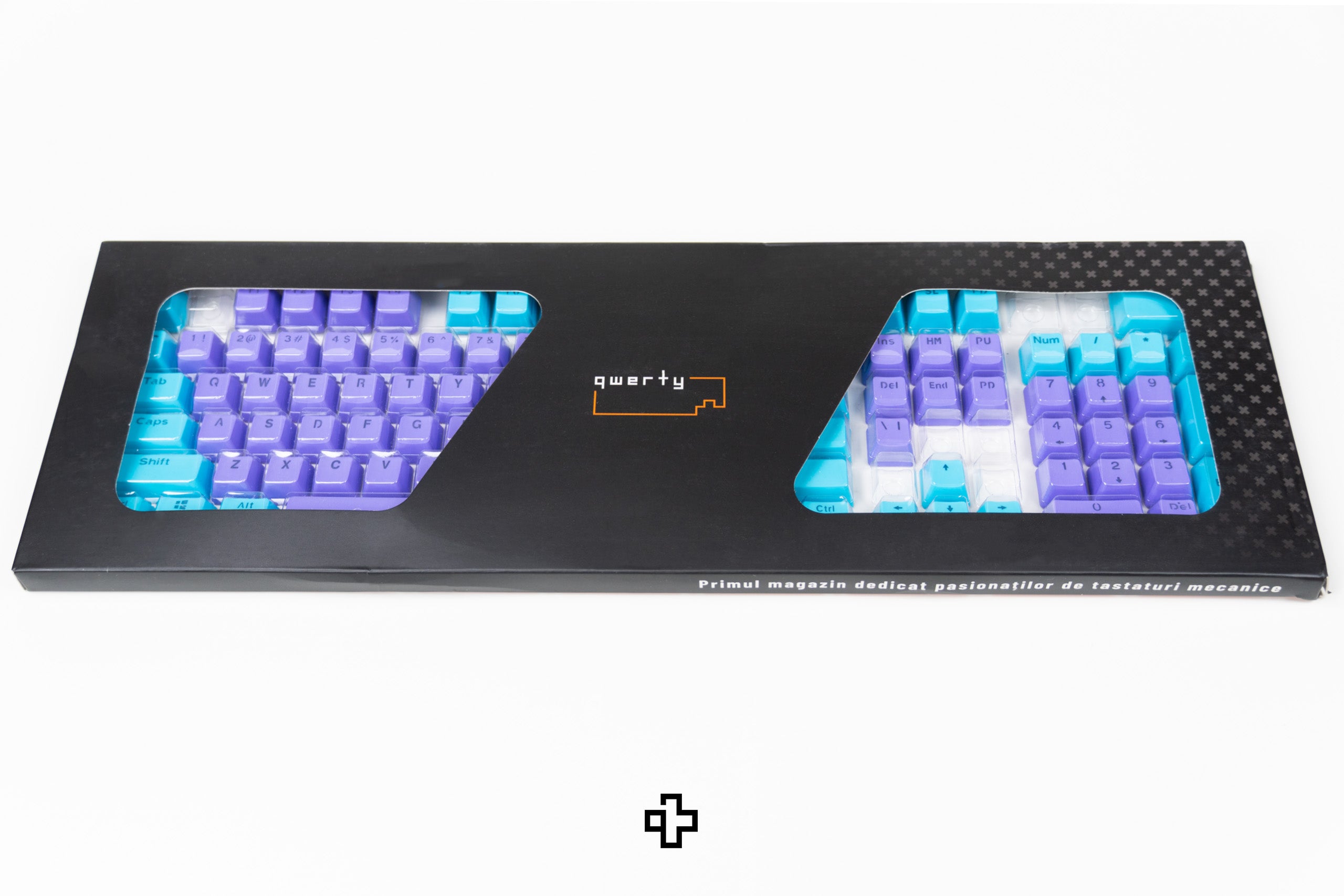 Set Íz QWERTY Liliac-Ocean Áttetsző Profil OEM Anyag PBT – dupla lövés