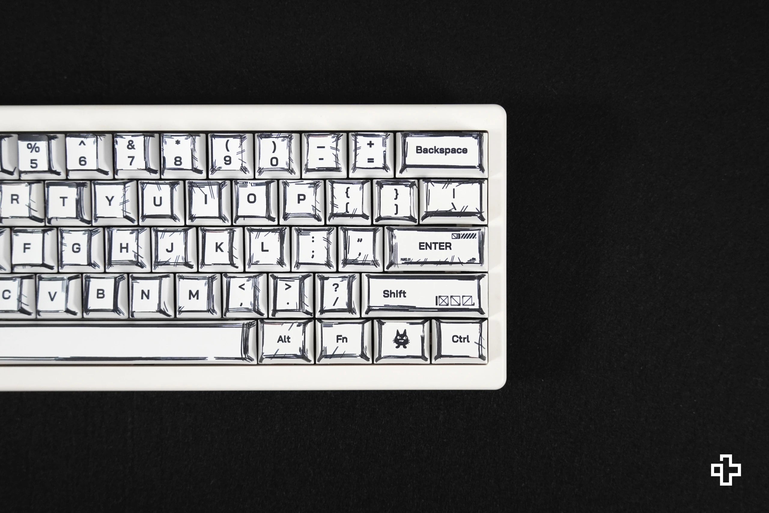 Állítsa be az íz QwertyKey Manga Profil Cherry Anyag PBT