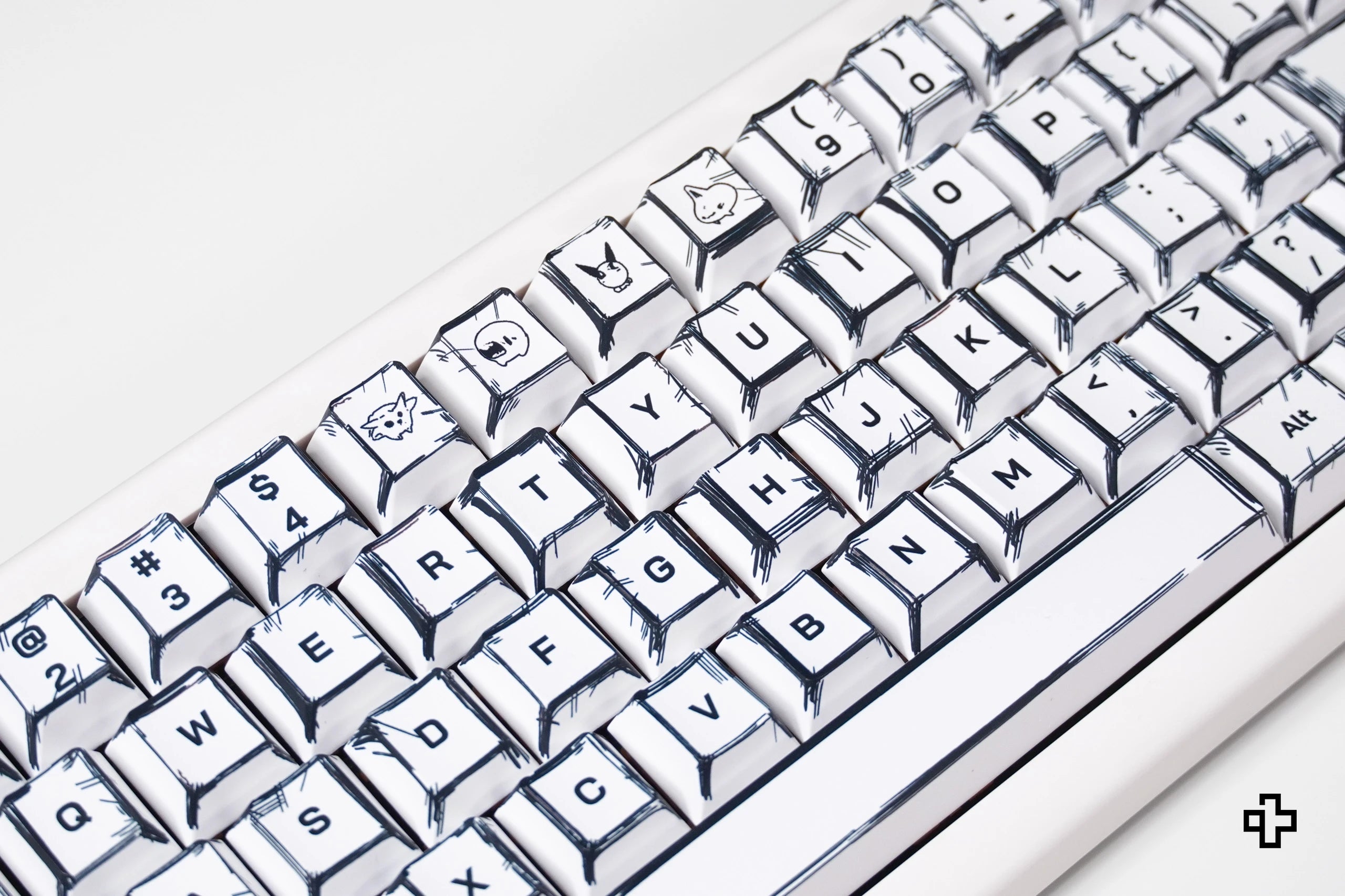 Állítsa be az íz QwertyKey Manga Profil Cherry Anyag PBT