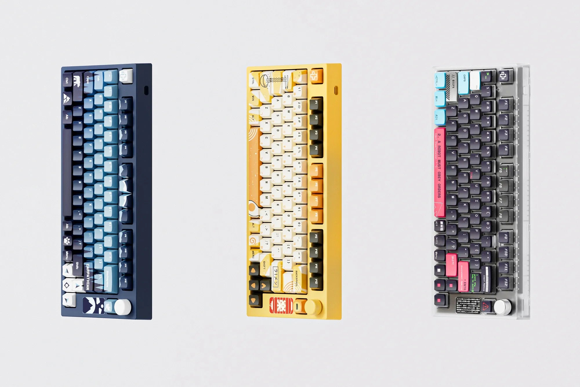 QwertyKey75 Terminál Bluetooth Vezeték nélküli Hotswap RGB VIA/QMK Gasket Rögzített Mechanikus Játékbillentyűzet
