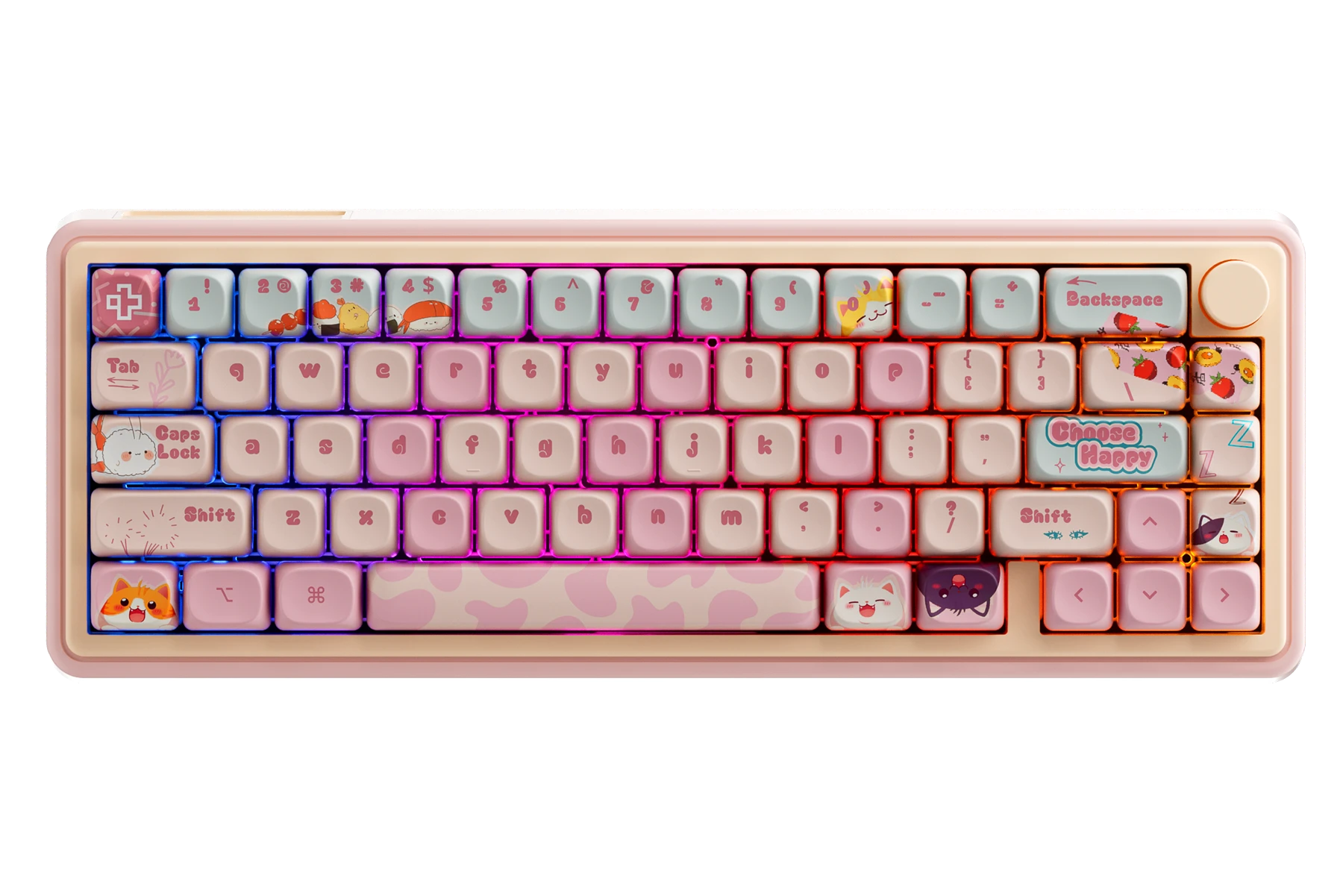 QwertyKey65 Pro Bliss Bluetooth Vezeték nélküli VIA Hotswap RGB Mechanikus Gaming Billentyűzet